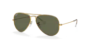 Ray Ban RB3025 Aviator Classic Aviator Sunglasses With Gold Frame And 