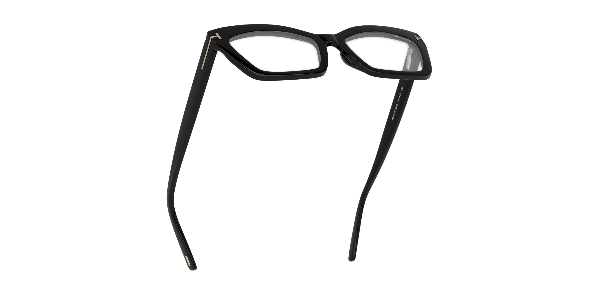 Bottom_Up Tom Ford FT 5766-B (001) Glasses Transparent / Black