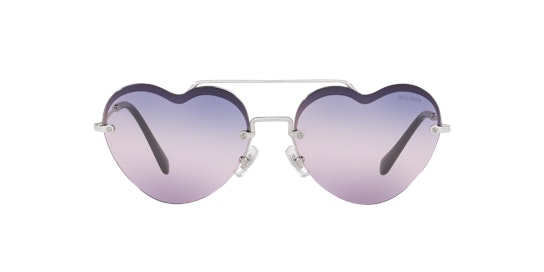 Miu Miu MU 62US (1BC157) Sunglasses Pink / Grey