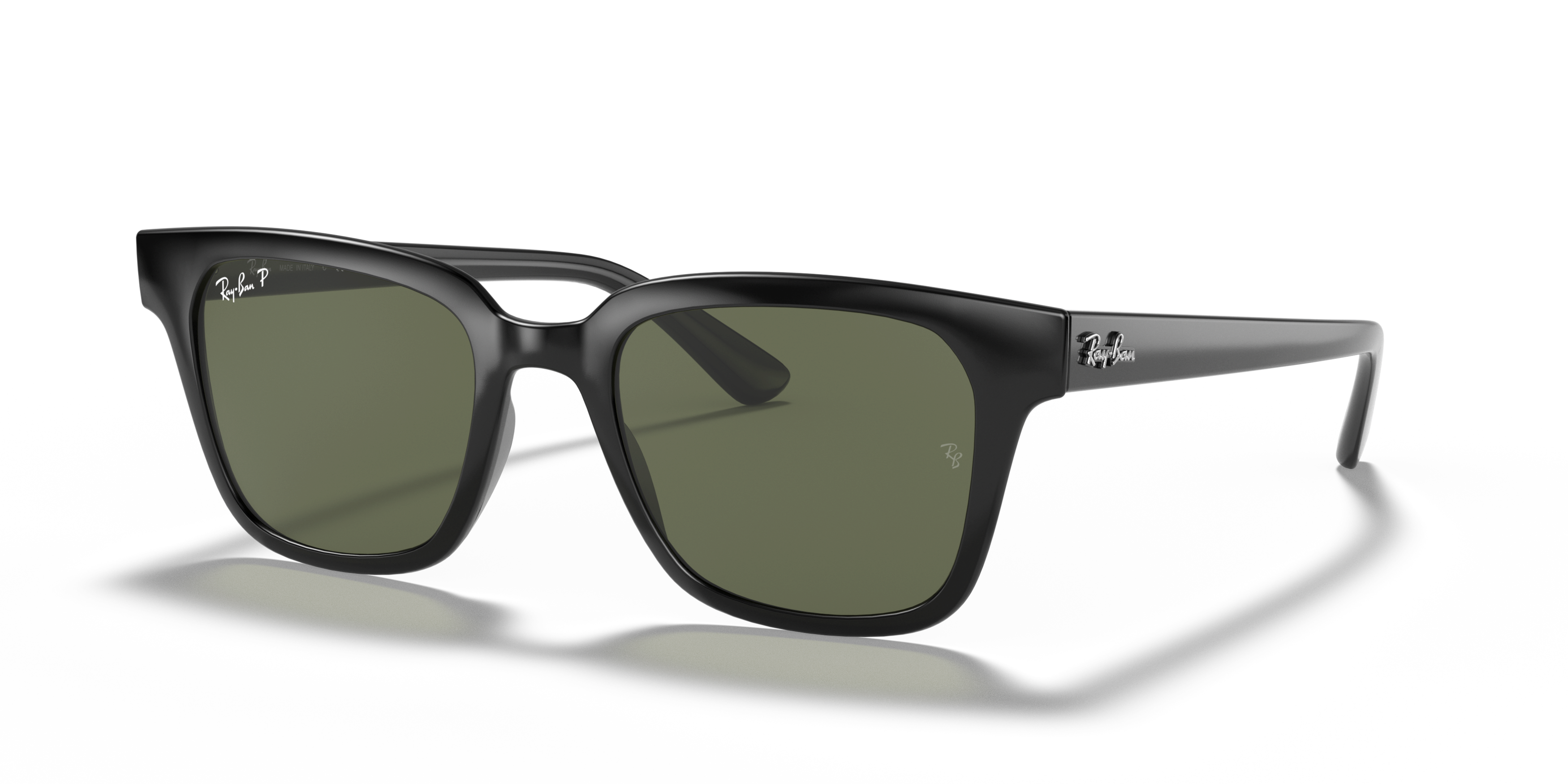 Angle_Left01 Ray-Ban RB 4323 Sunglasses Green / Black