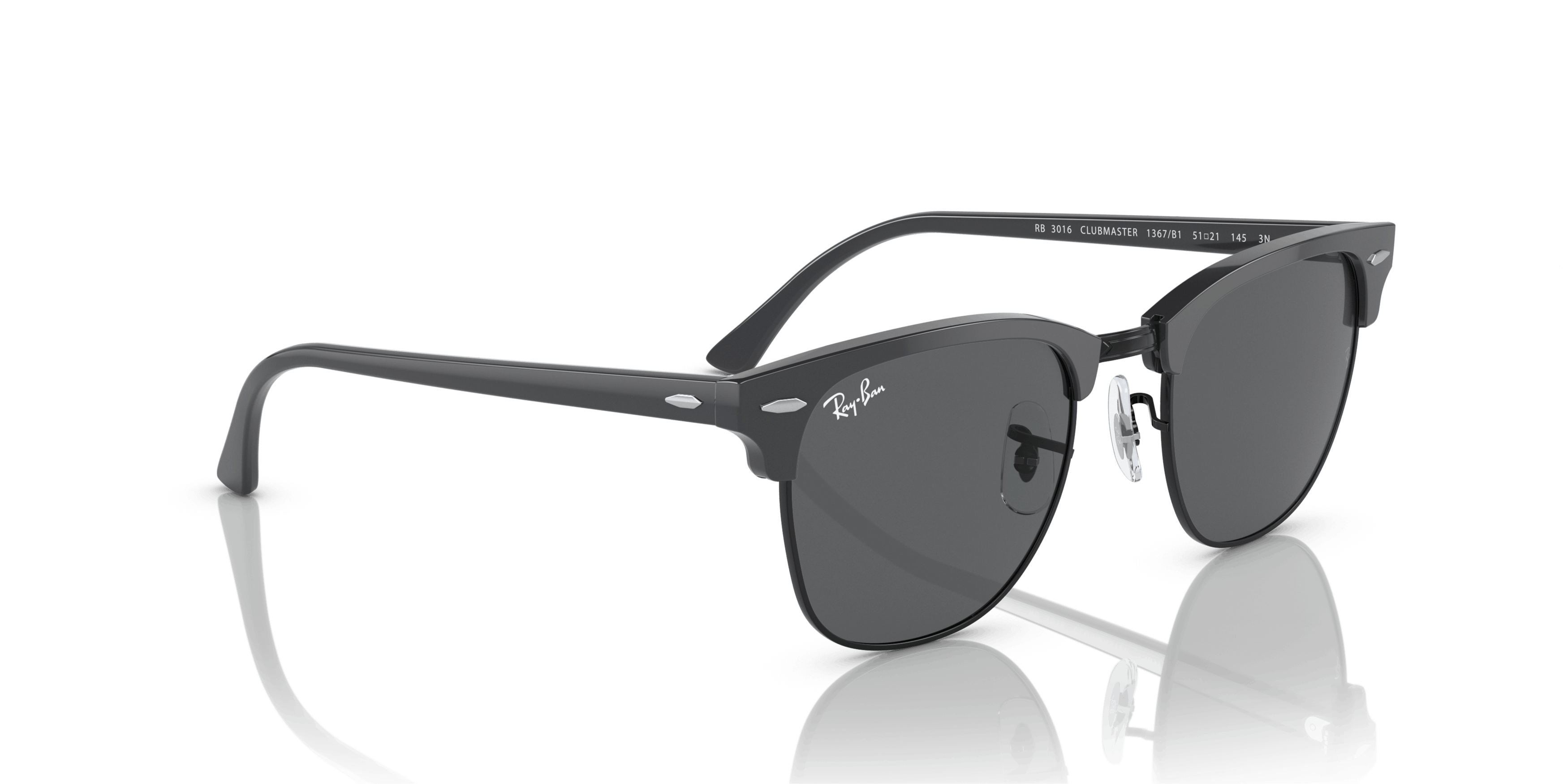 Angle_Right01, Ray-Ban Clubmaster Classic RB 3016 Sunglasses