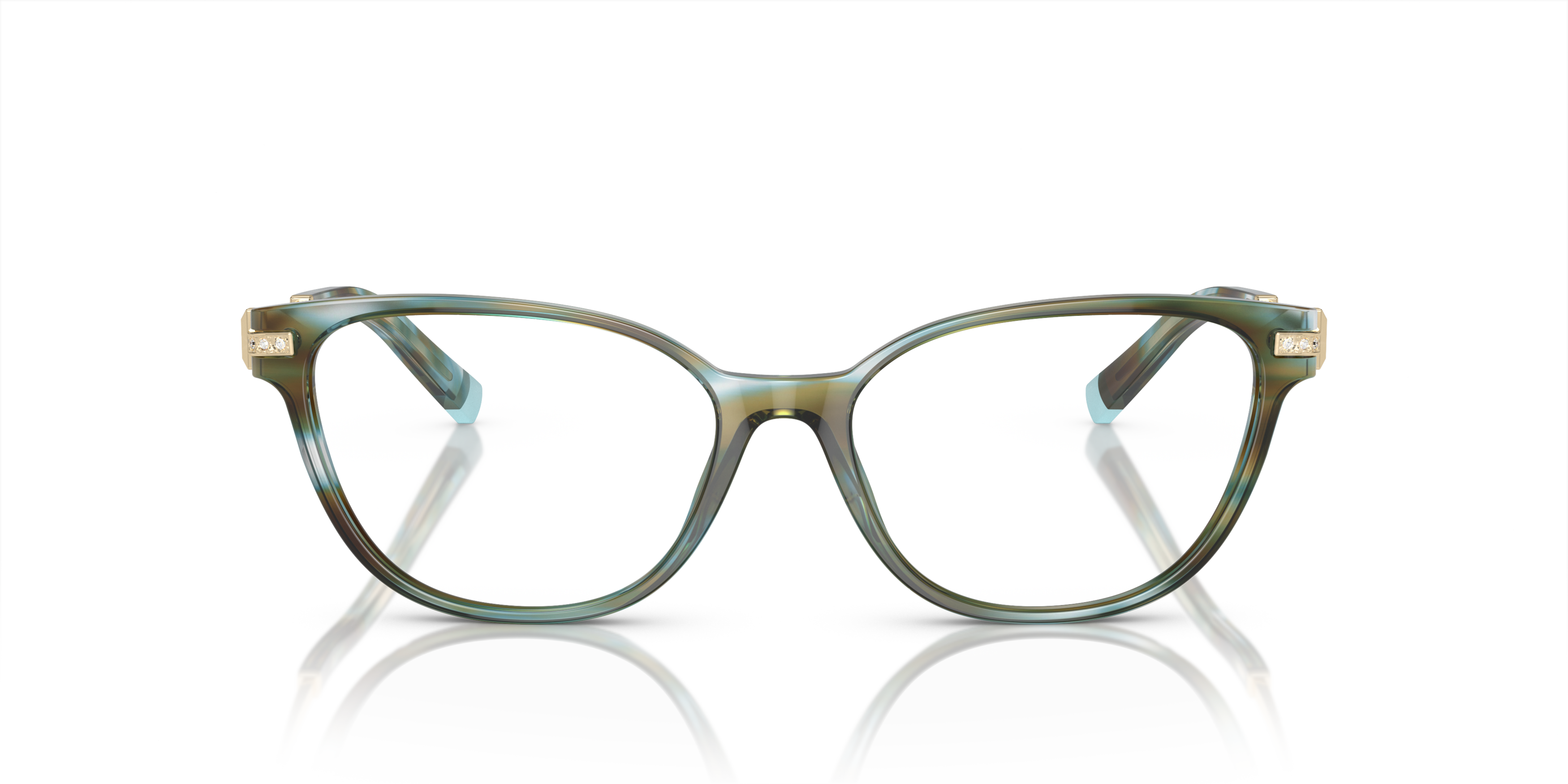 Front Tiffany & Co TF 2223B Glasses Transparent / Tortoise Shell