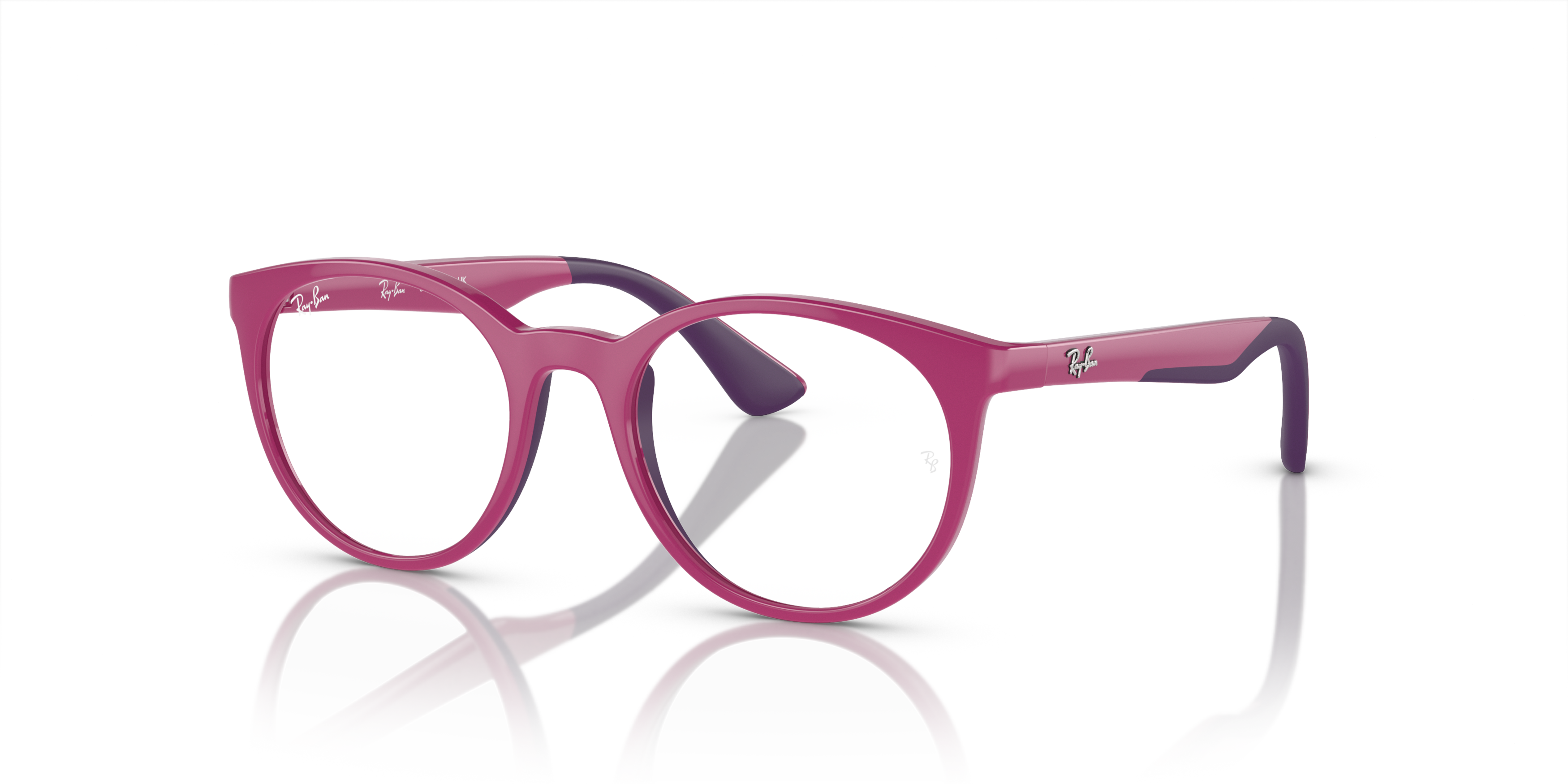Angle_Left01 Ray-Ban RY 1628 Children's Glasses Transparent / Pink