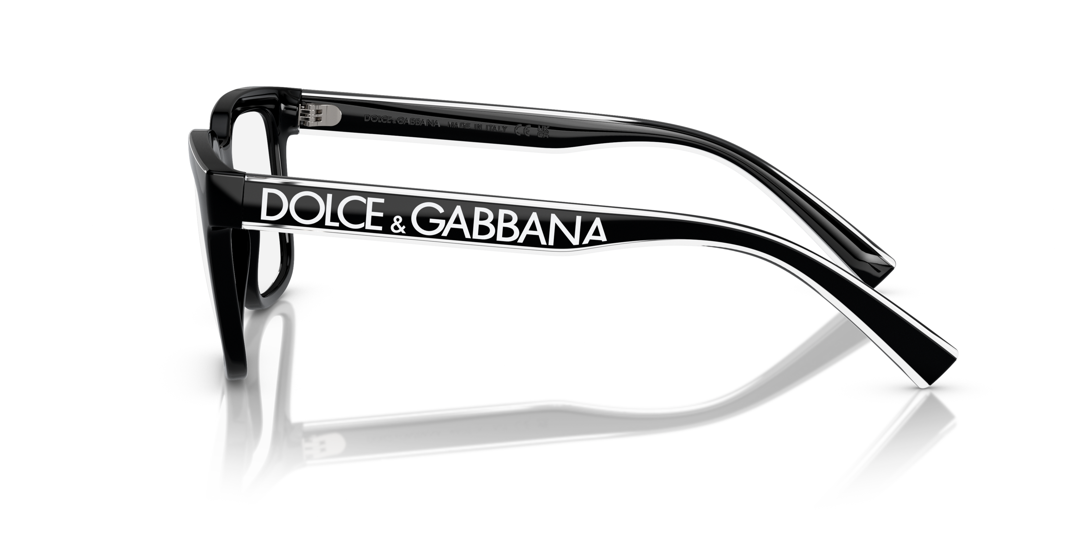 Angle_Left02 Dolce & Gabbana DG 5101 Glasses Transparent / Black
