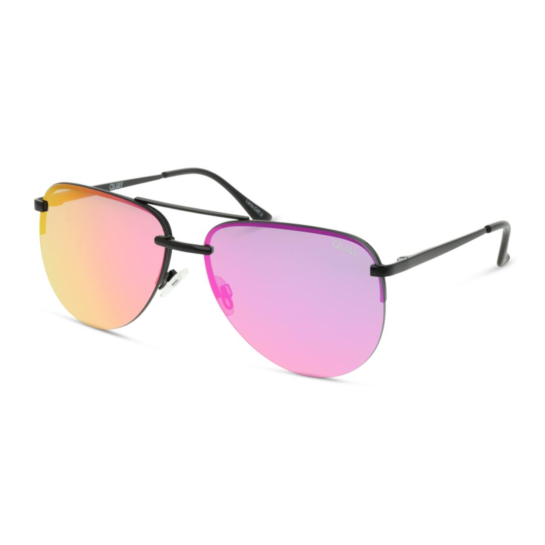 Quay Australia The Playa Lunettes de Soleil - Pilote Noir Rose