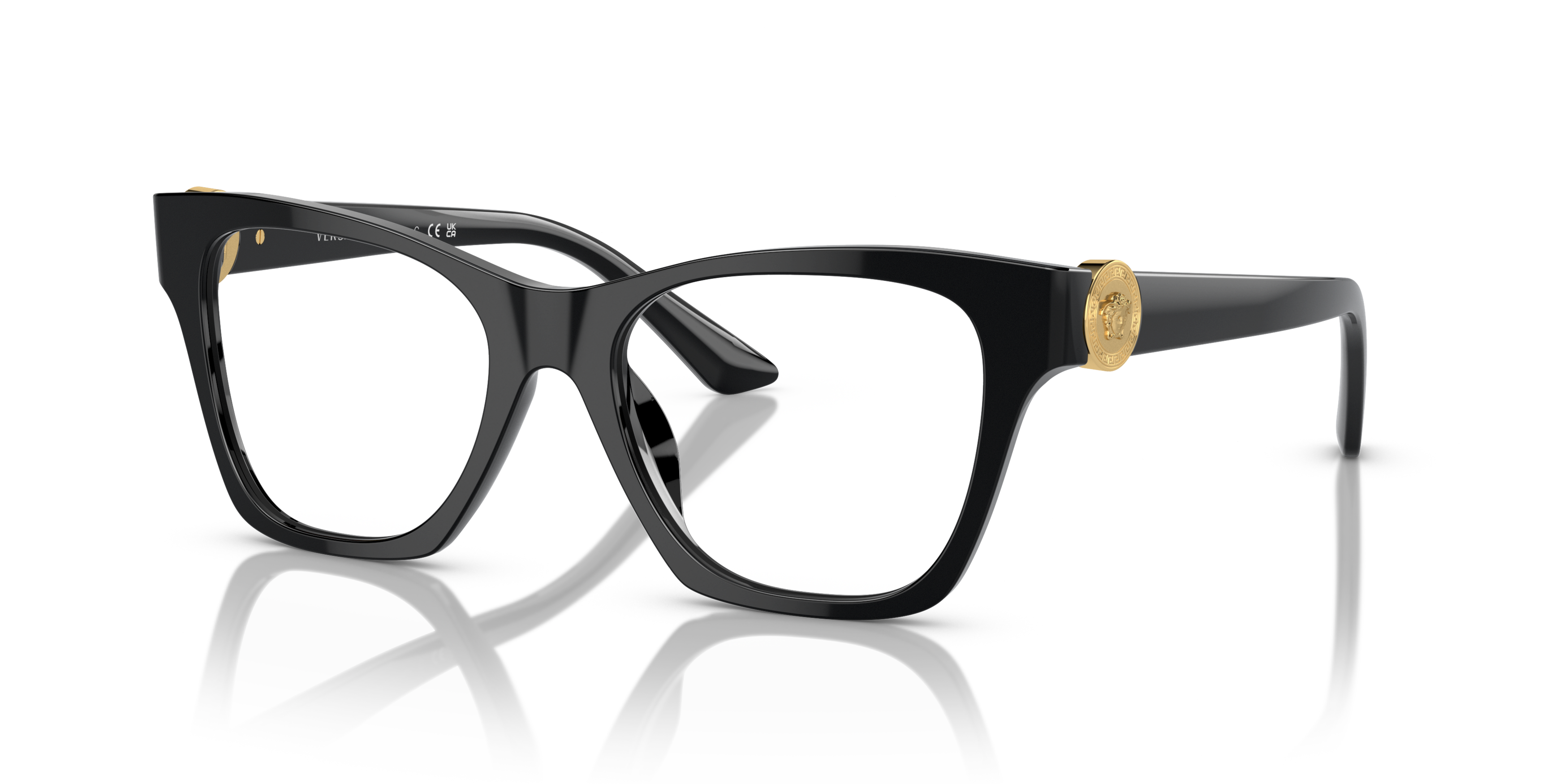 Angle_Left01 Versace VE 3341U Glasses Transparent / Black