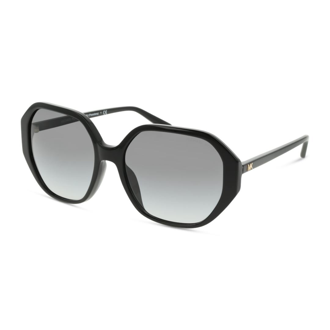 Michael Kors MK2138U Lunettes de Soleil - Hexagonale Noir - Possibilité de verres correcteurs - Adap