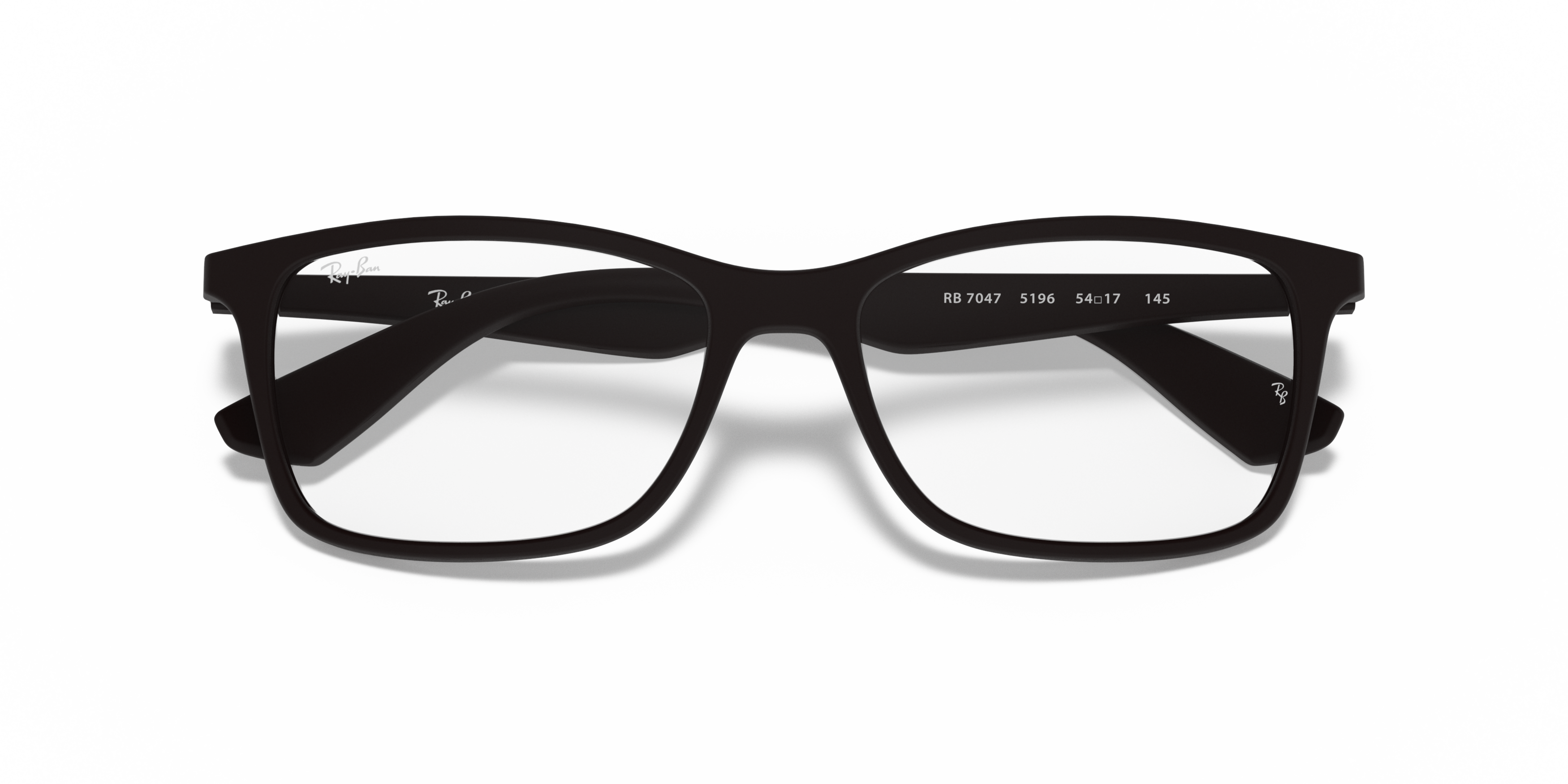Folded Ray-Ban RX 7047 Glasses Transparent / Black