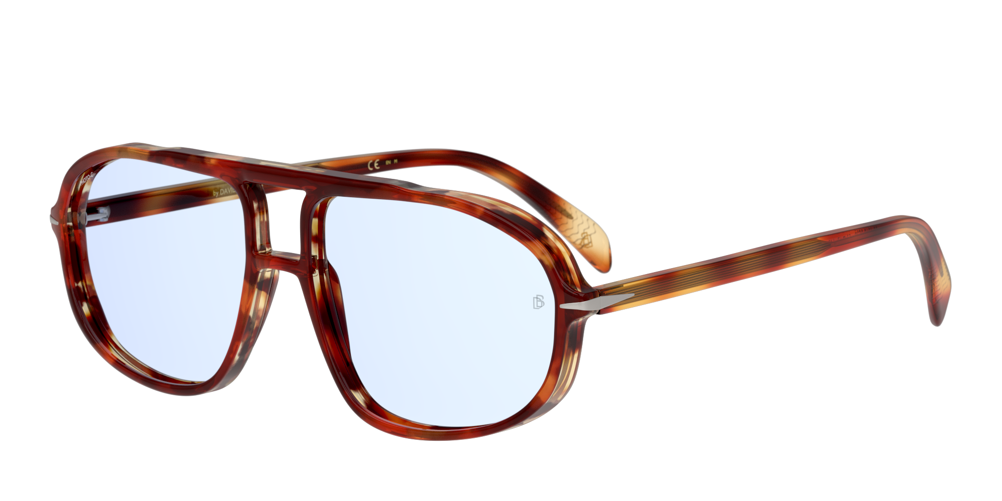 Angle_Left01 David Beckham Eyewear DB 1000/S (0UC) Sunglasses Blue / Tortoise Shell