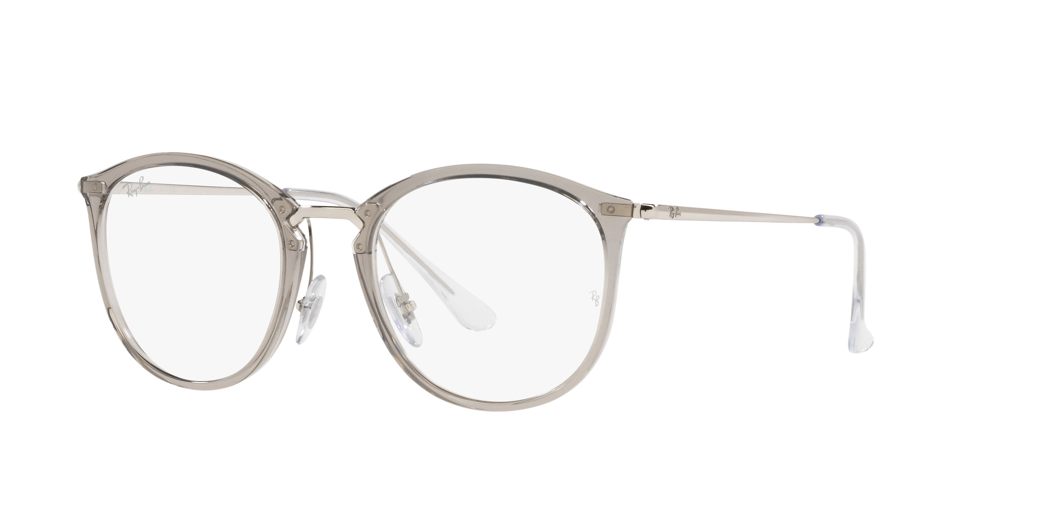 Angle_Left01 Ray-Ban RX 7140 Glasses Transparent / Black
