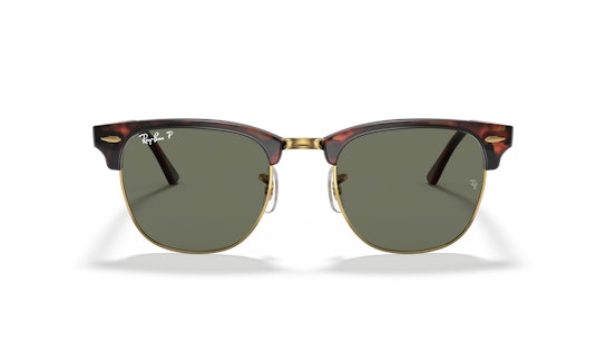 Ray-Ban Clubmaster Classic RB3016 990/58 Groen / Bruin