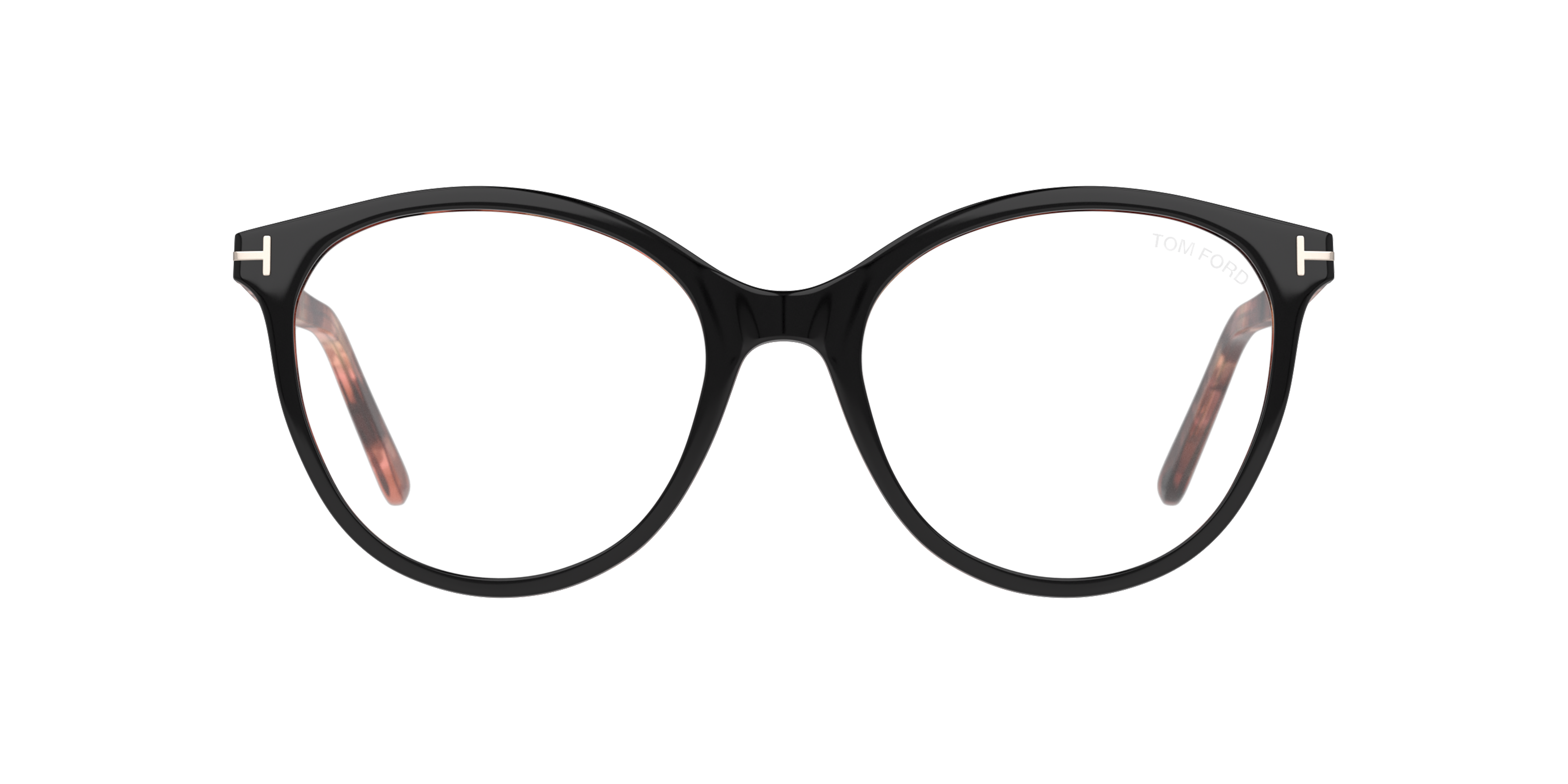 Front Tom Ford FT 5742-B Glasses Transparent / Black