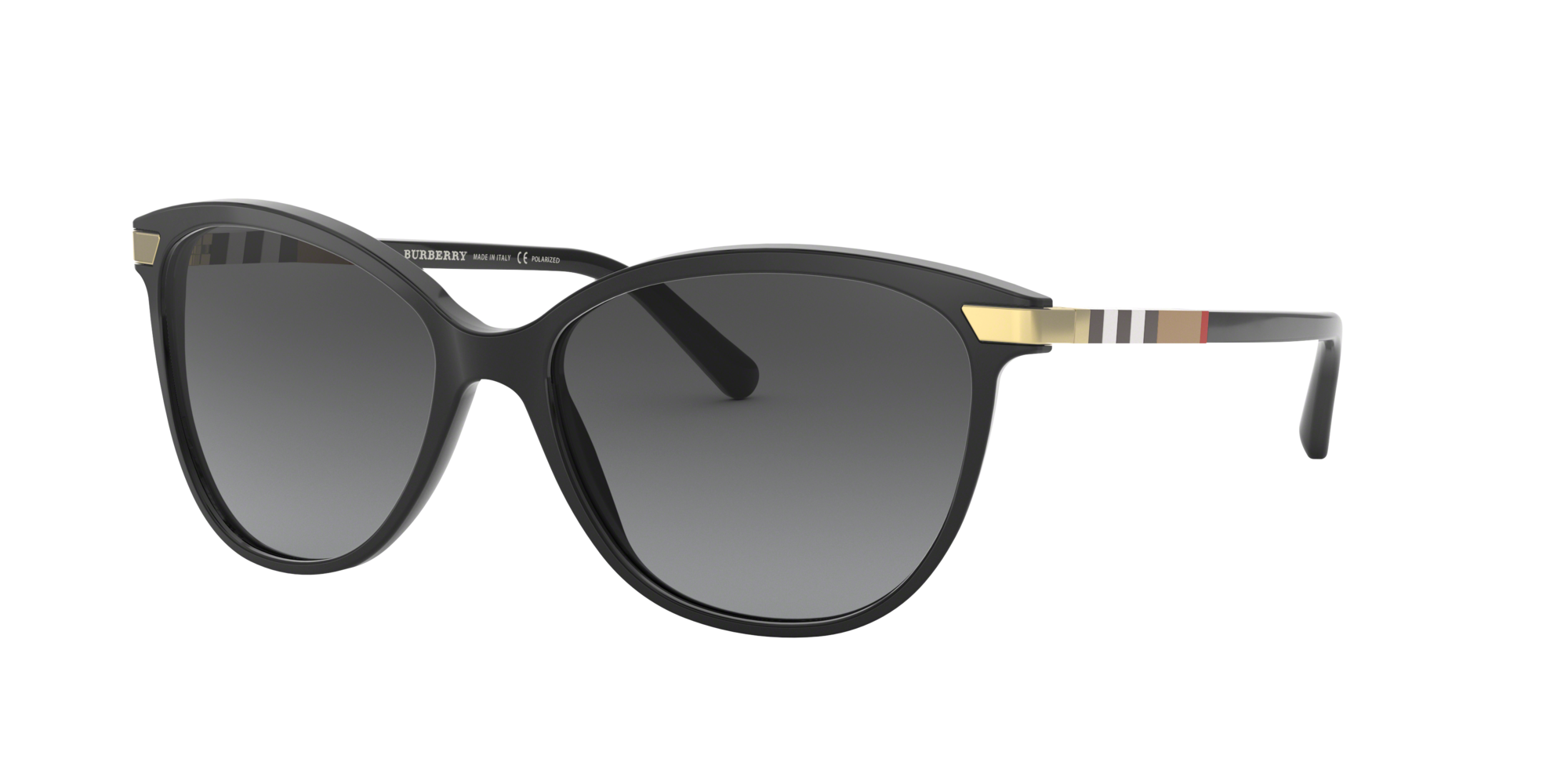 Angle_Left01 Burberry BE 4216 (3001T3) Sunglasses Grey / Black