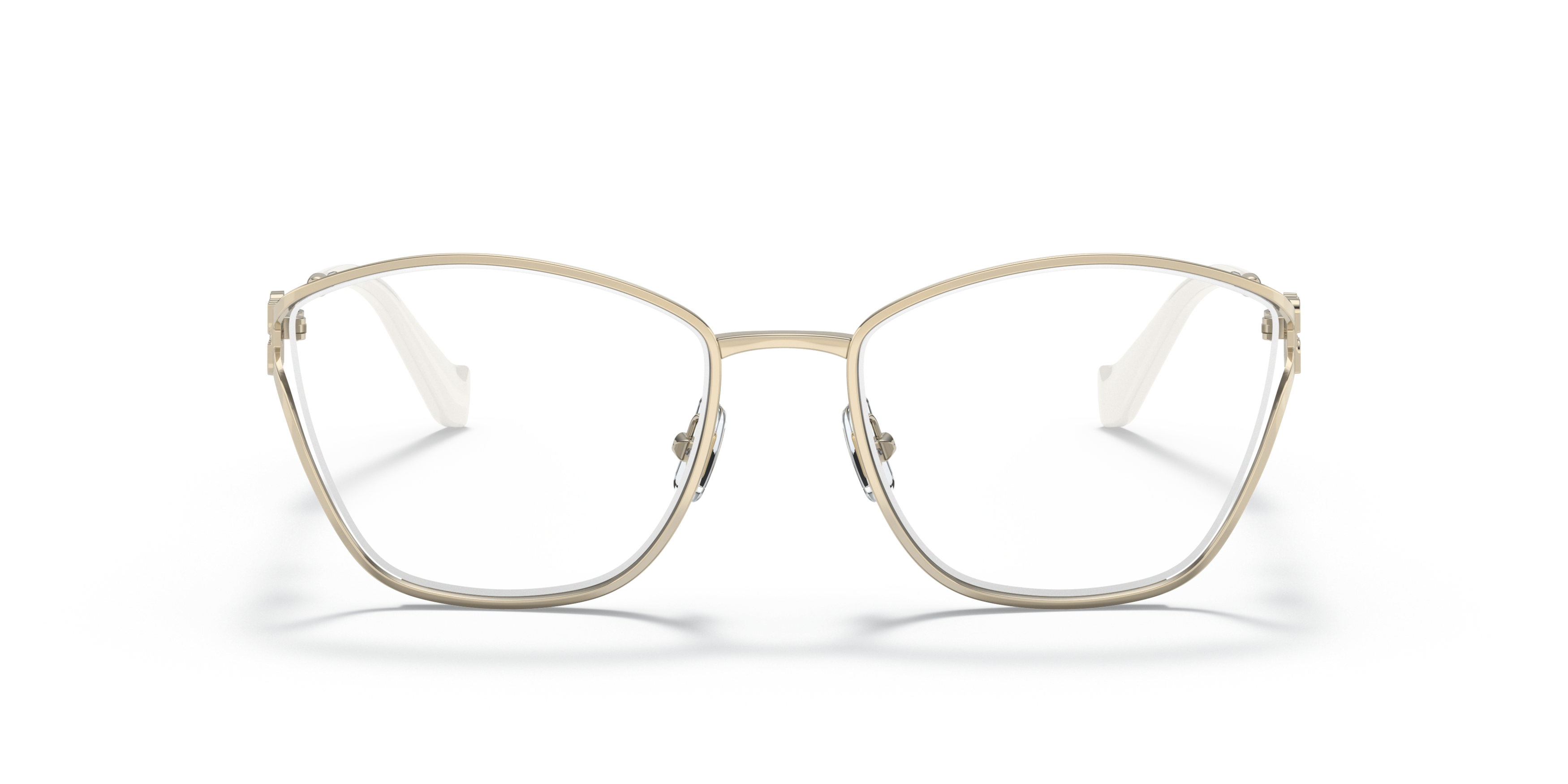 Front Miu Miu MU 53UV Glasses Transparent / Gold