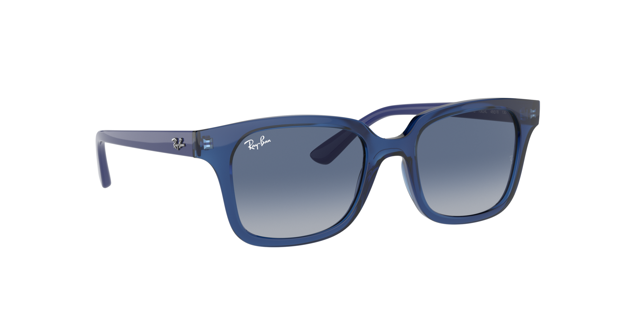 Angle_Right01 Ray-Ban RJ9071S (70624L) Glasses Blue / Transparent, Blue