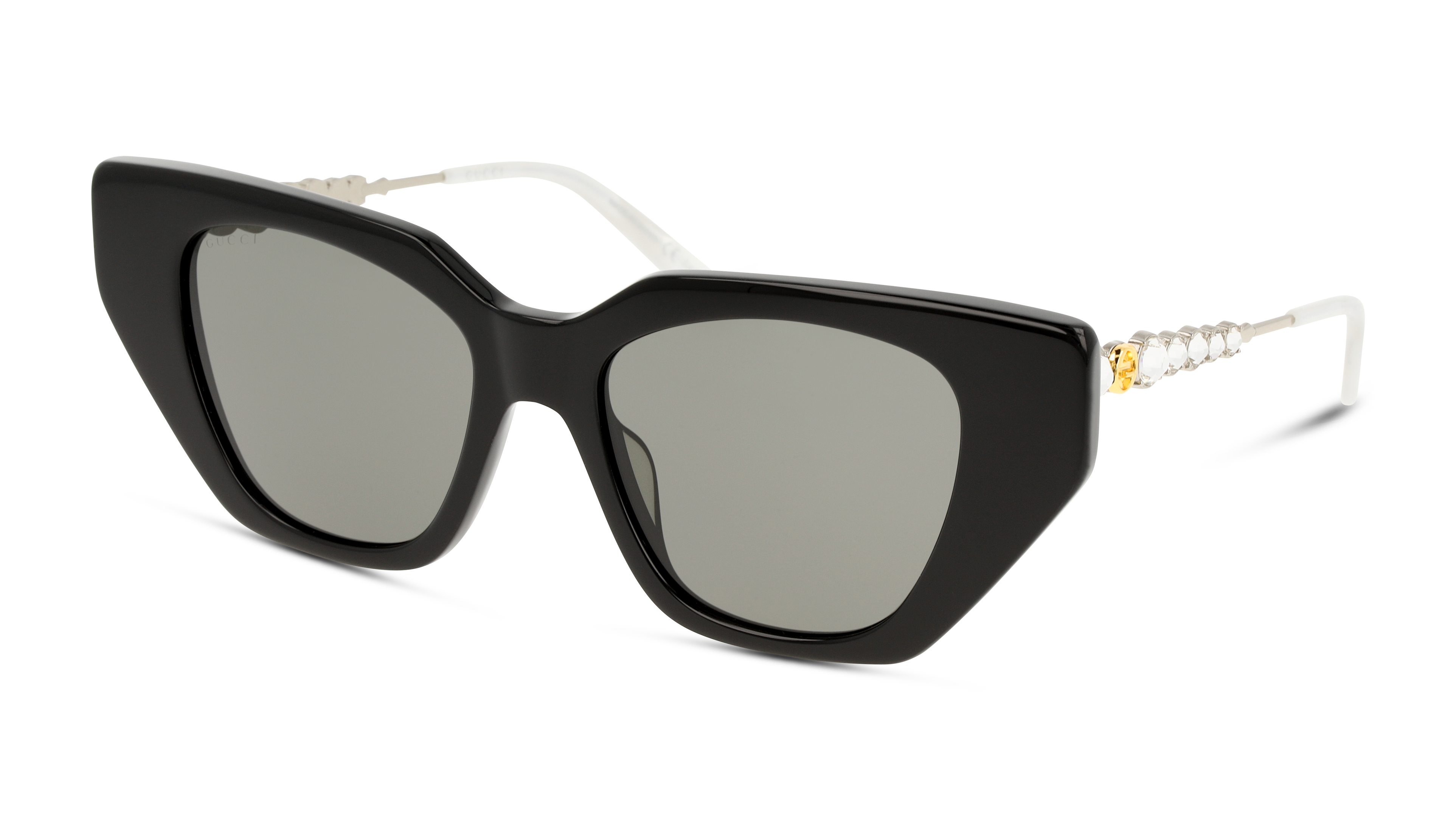 Angle_Left01 Gucci GG 0641S (001) Sunglasses Grey / Black