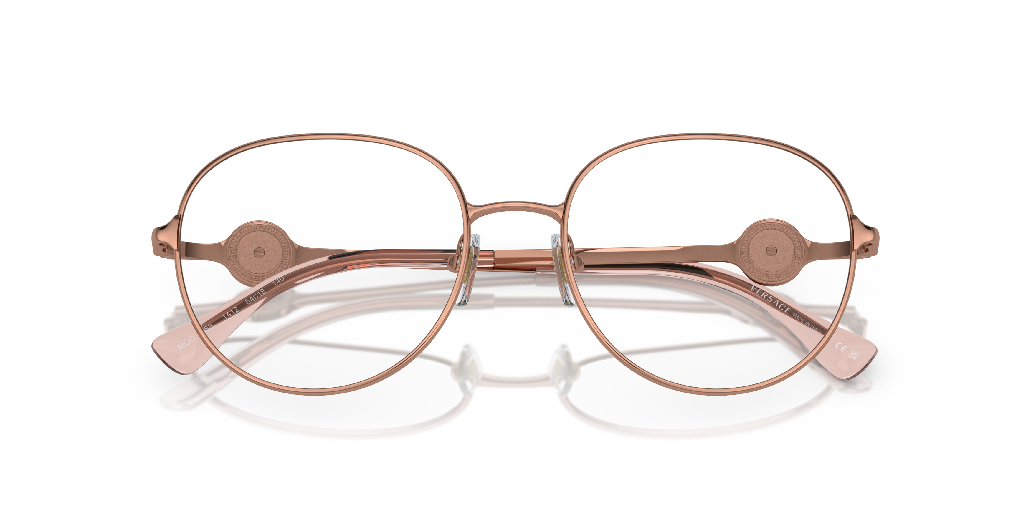 Folded Versace VE 1288 Glasses Transparent / Pink