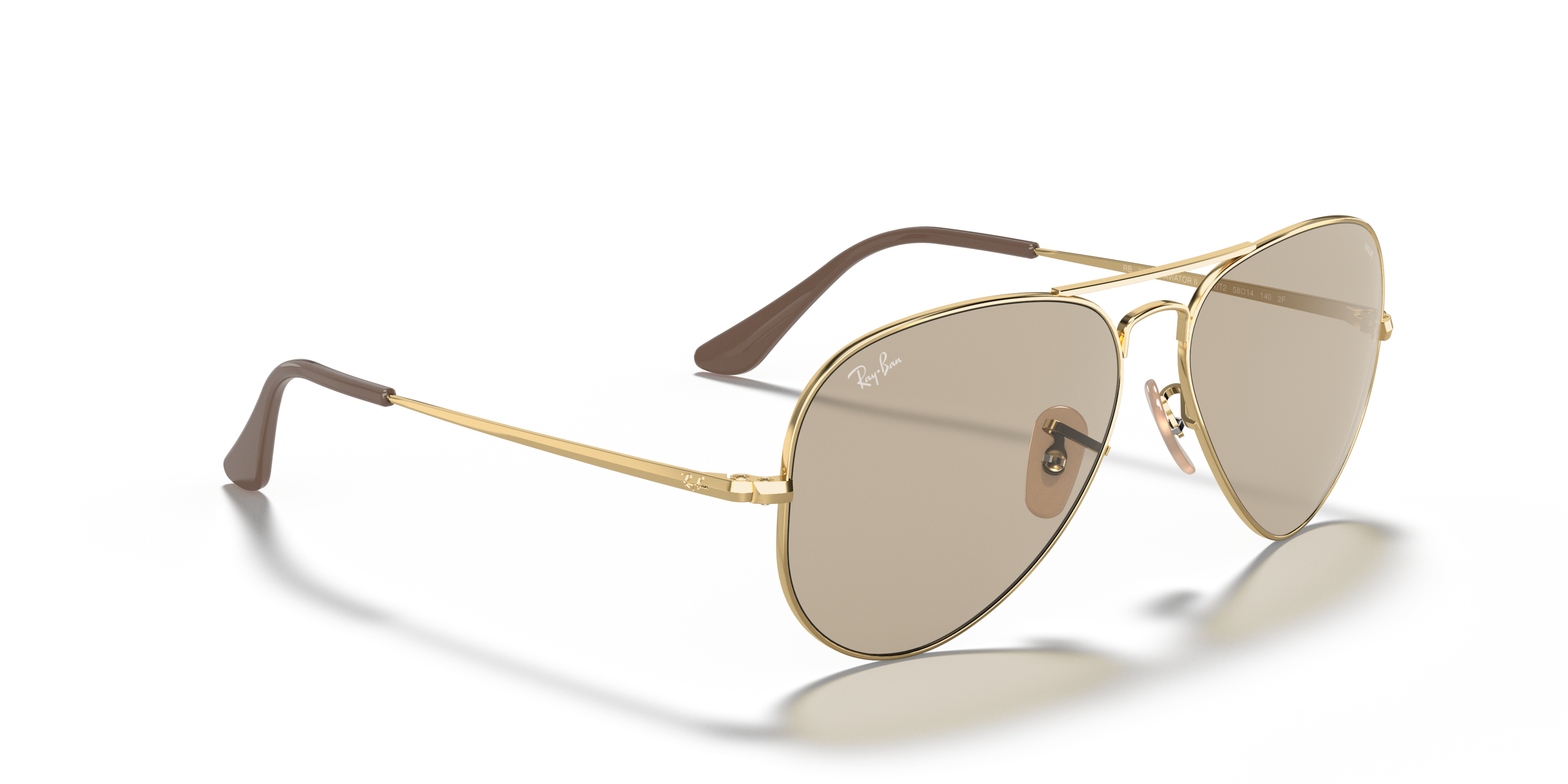 Angle_Right01 Ray-Ban Solid Evolve RB3689 001/T2 Bruin / Goud