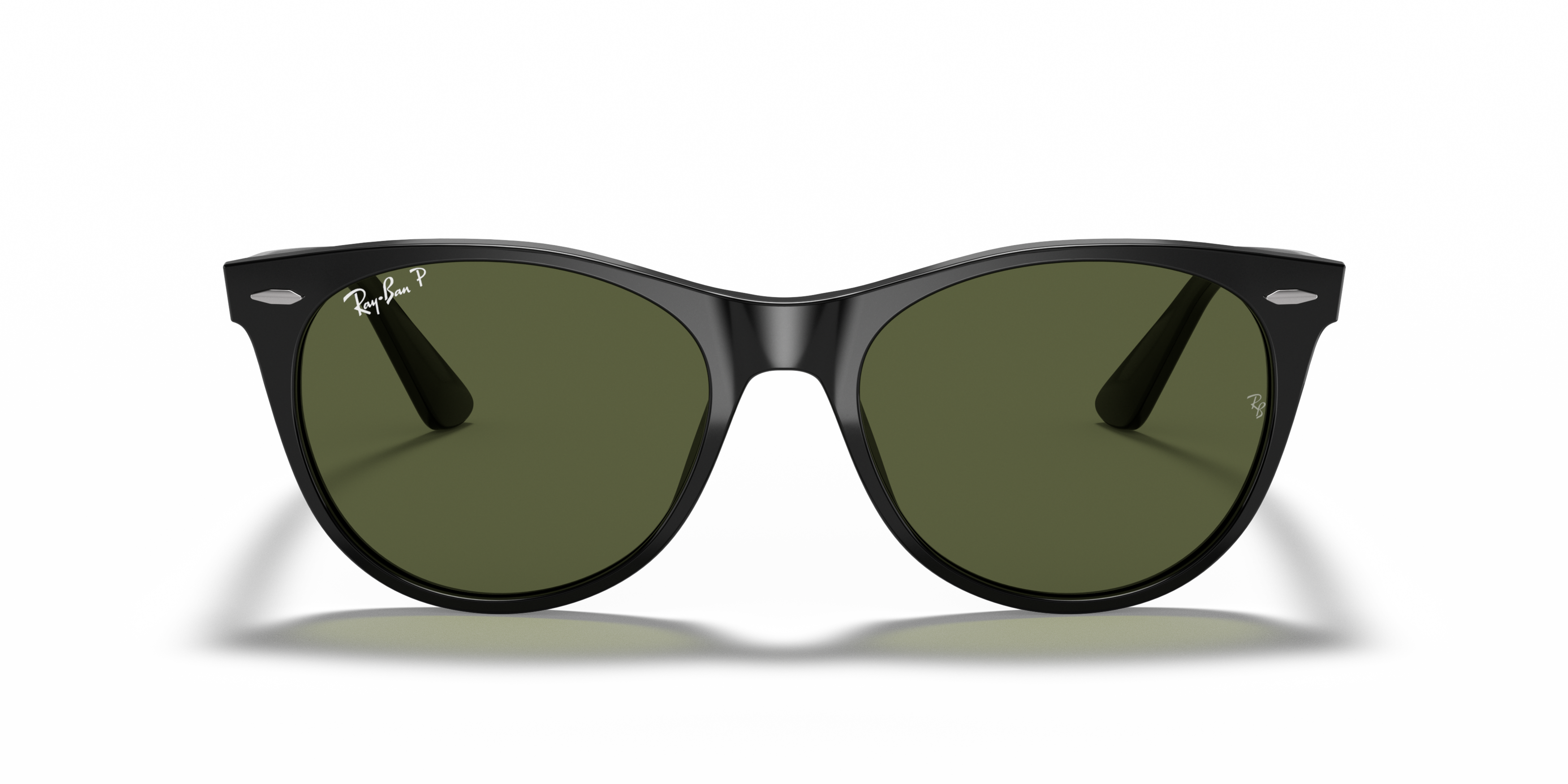 Front Ray-Ban Wayfarer II RB 2185 (901/58) Sunglasses Green / Black