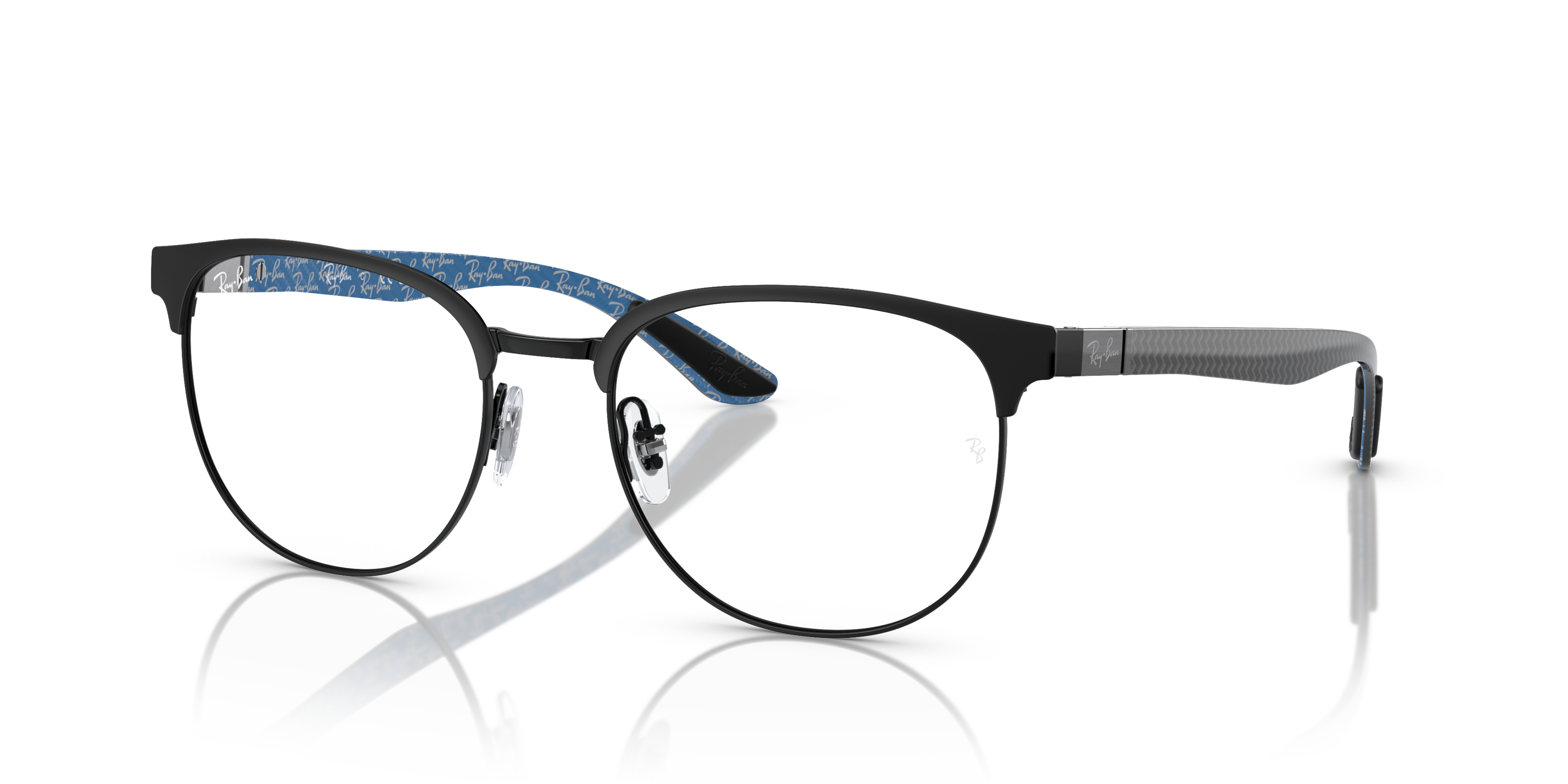 Angle_Left01 Ray-Ban RX 8422 Glasses Transparent / Black