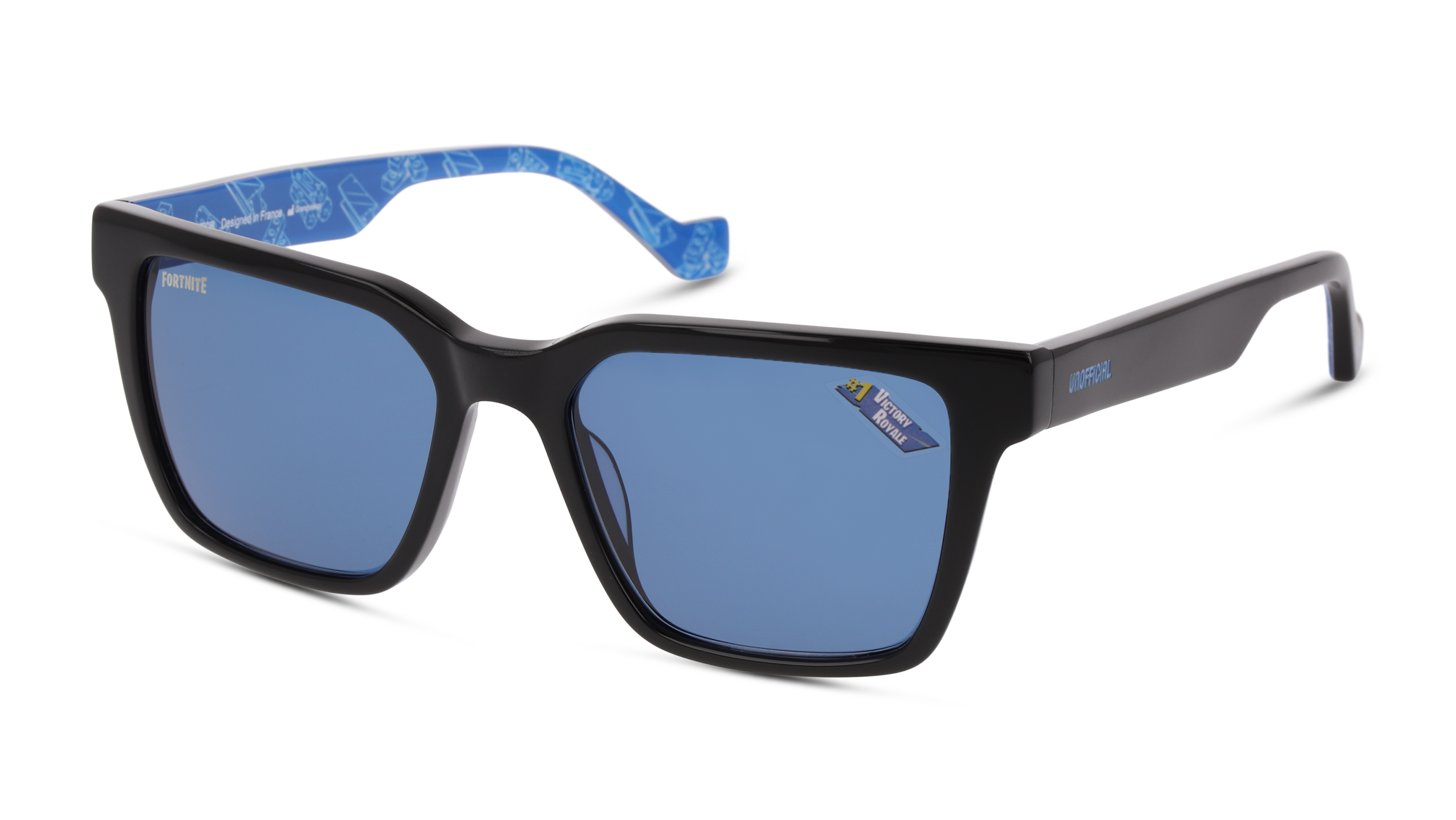Angle_Left01 Fortnite with Unofficial UNSU0128 (BXL0) Sunglasses Blue / Black