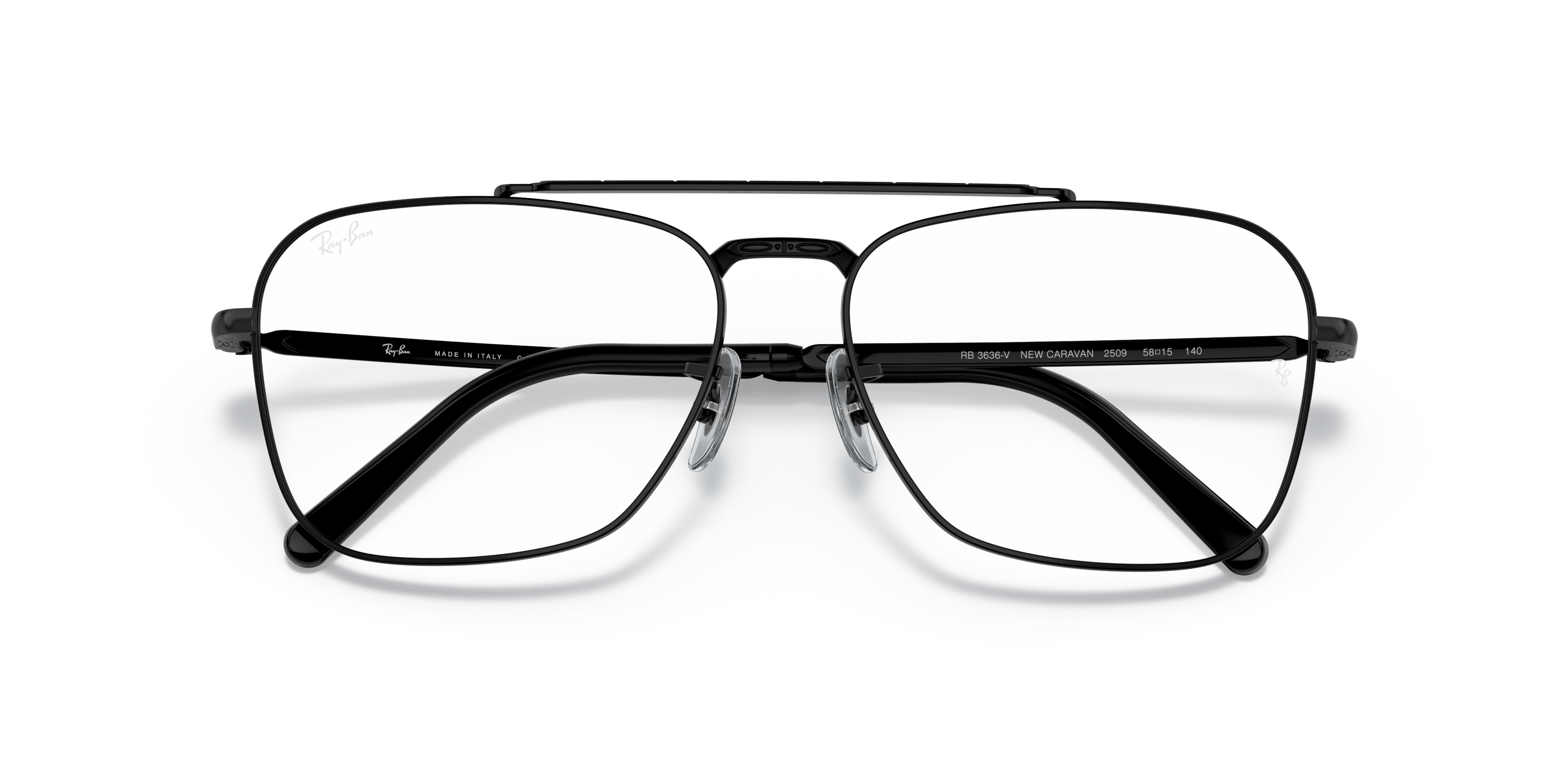 Folded Ray-Ban RX 3636V Glasses Transparent / Grey