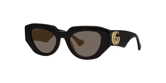Gucci GG1421S 002 Solbriller Brun / Skildpadde