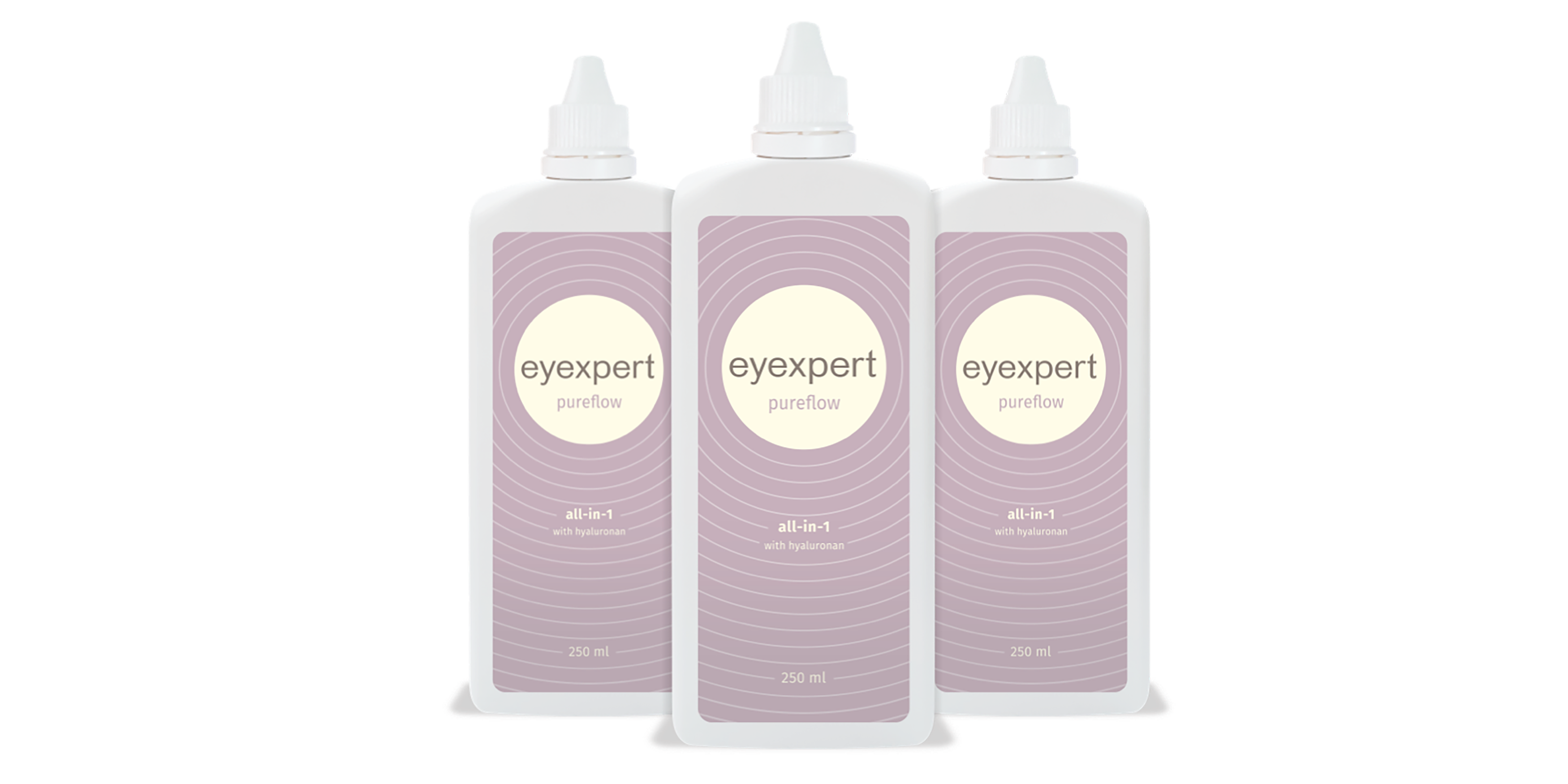 Front Eyexpert Eyexpert Pureflow Contact Lens Solution 3 x 3 x 250ml