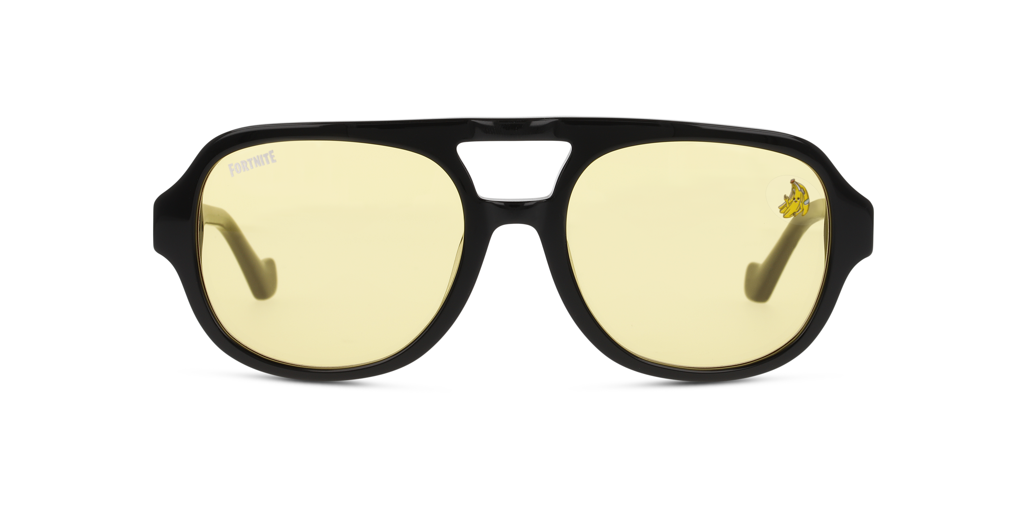Front Fortnite with Unofficial UNSU0126 (BBY0) Sunglasses Yellow / Black
