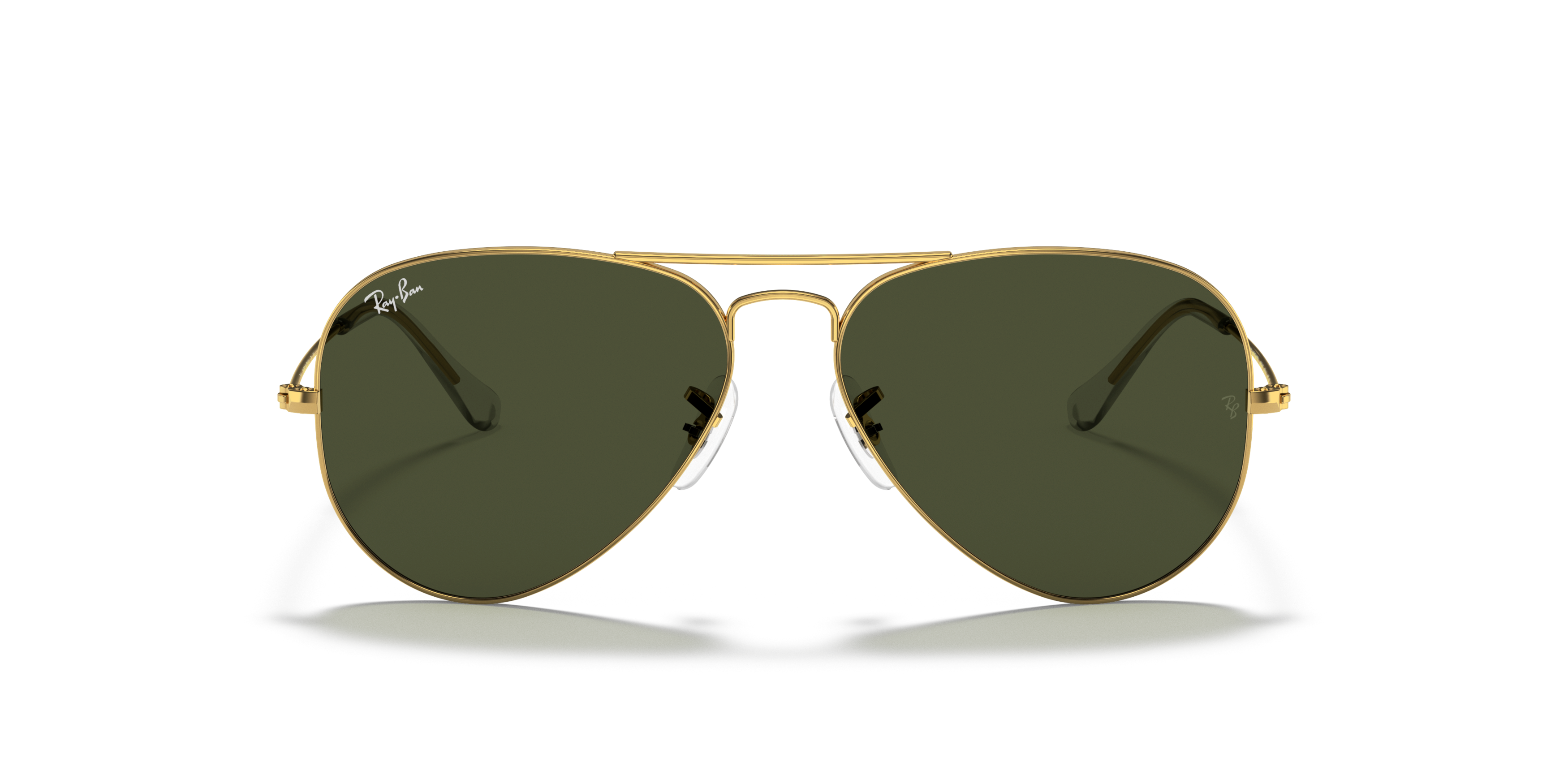 Front Ray-Ban Aviator RB 3025 (L0205) Sunglasses Black / Gold