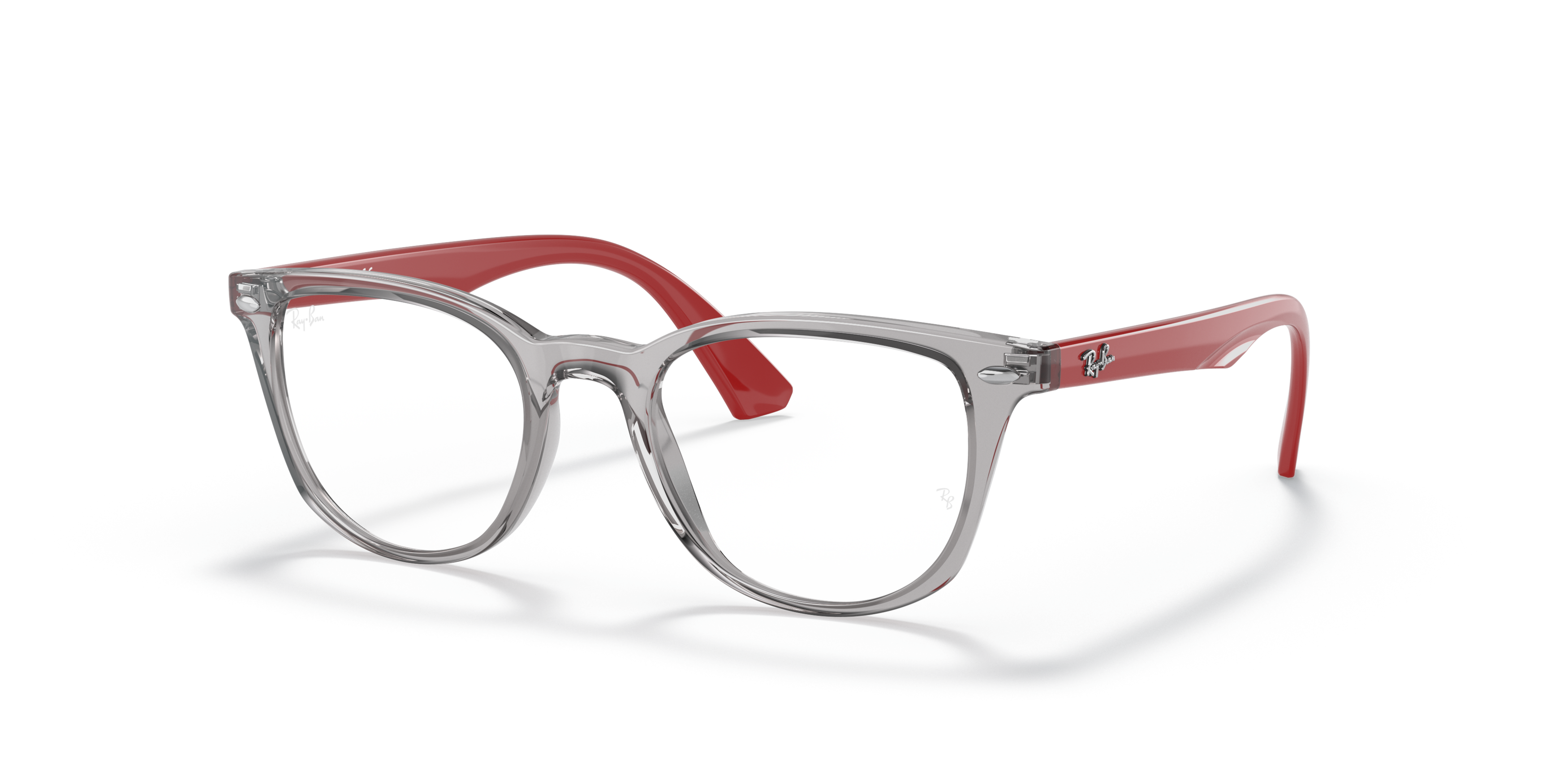 Angle_Left01 Ray-Ban Juniors RY 1601 (3812) Children's Glasses Transparent / Grey