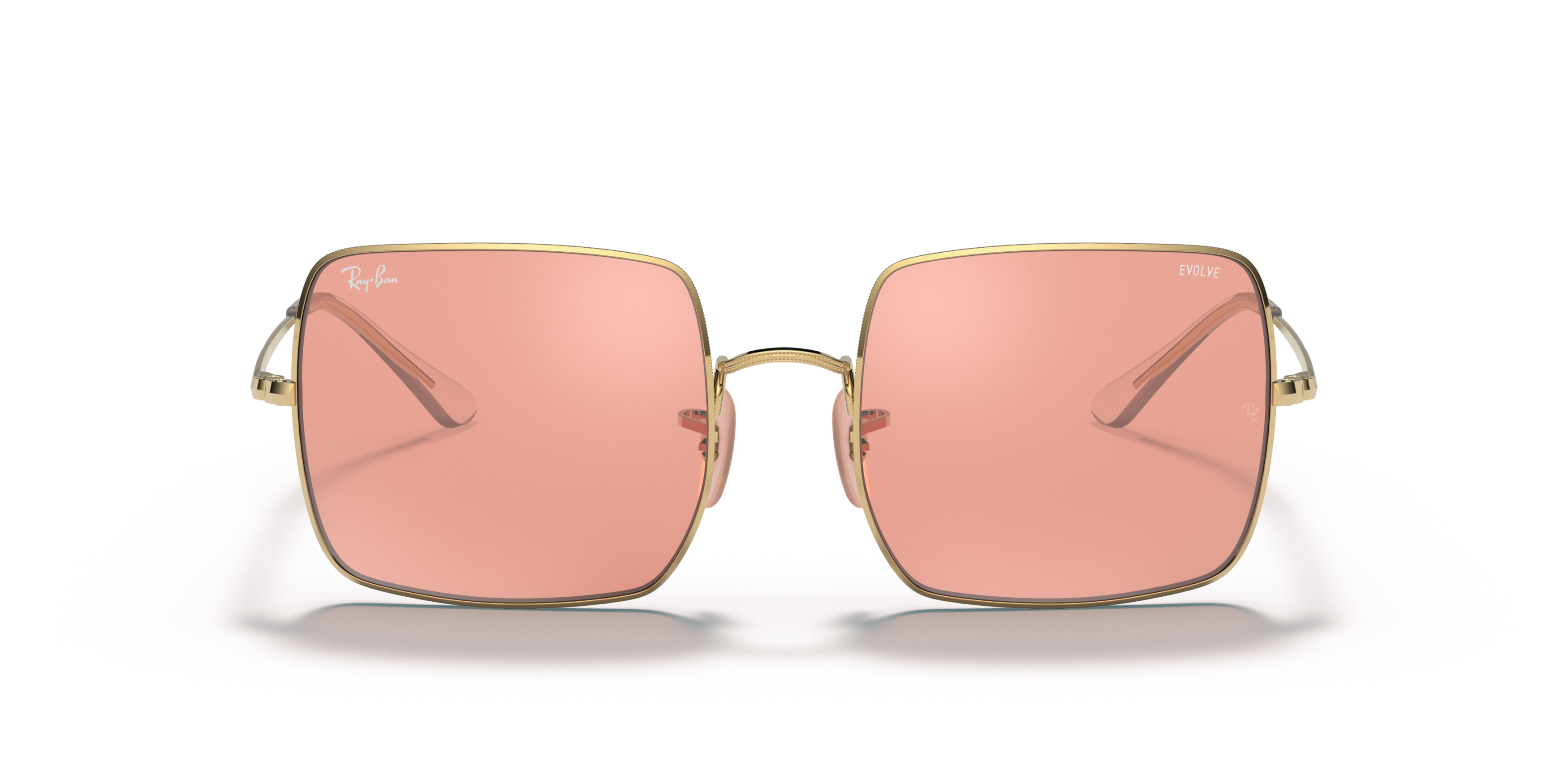 Front Ray-Ban Square RB1971 001/3E Roze / Goud