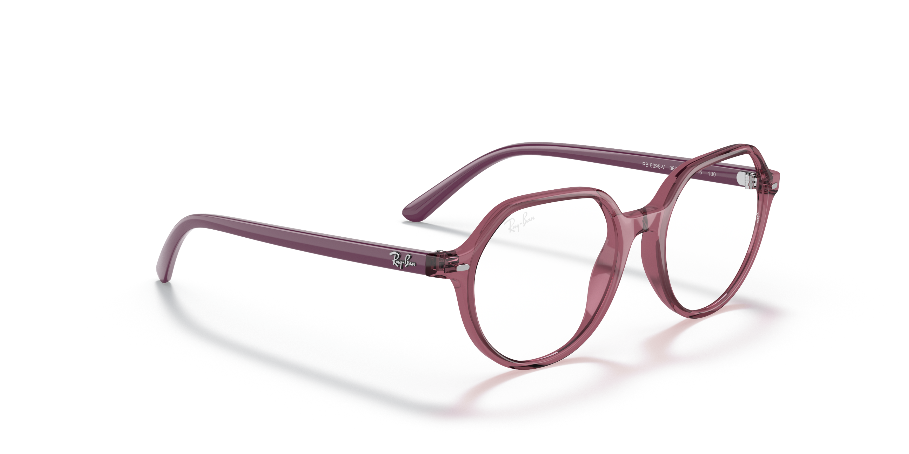 Angle_Right01 Ray-Ban RY 9095V Children's Glasses Transparent / Transparent, Pink