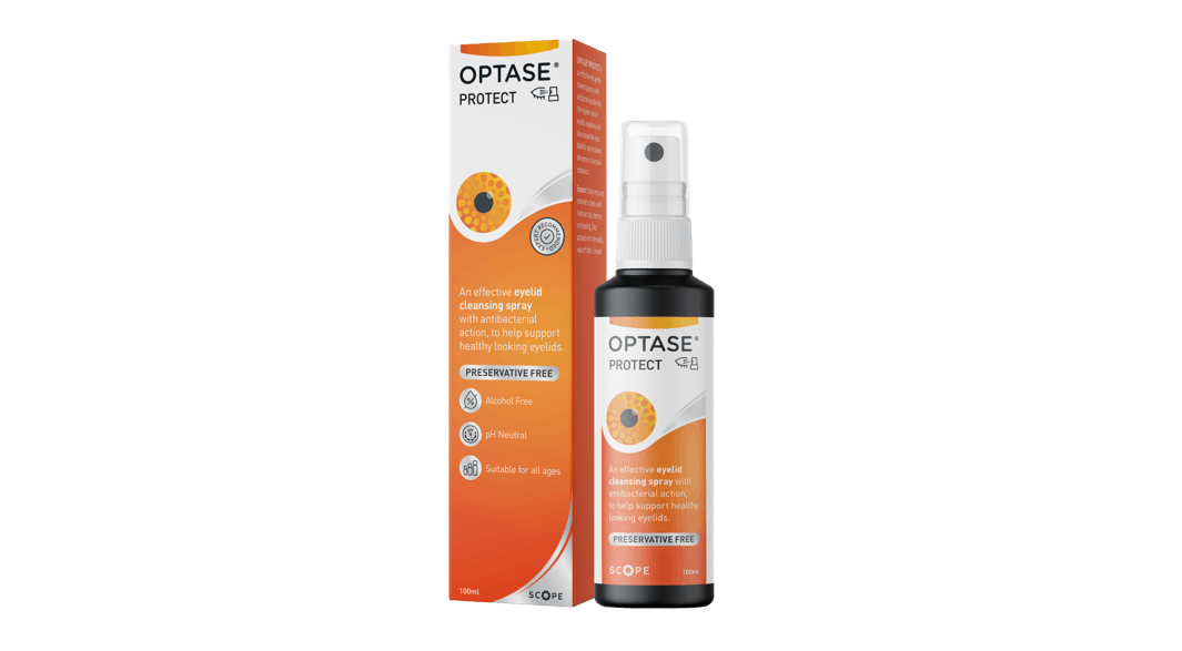 Front OPTASE Optase Protect Eyelid Cleansing Spray Eyelid Cleansing Spray 1 x 100ml
