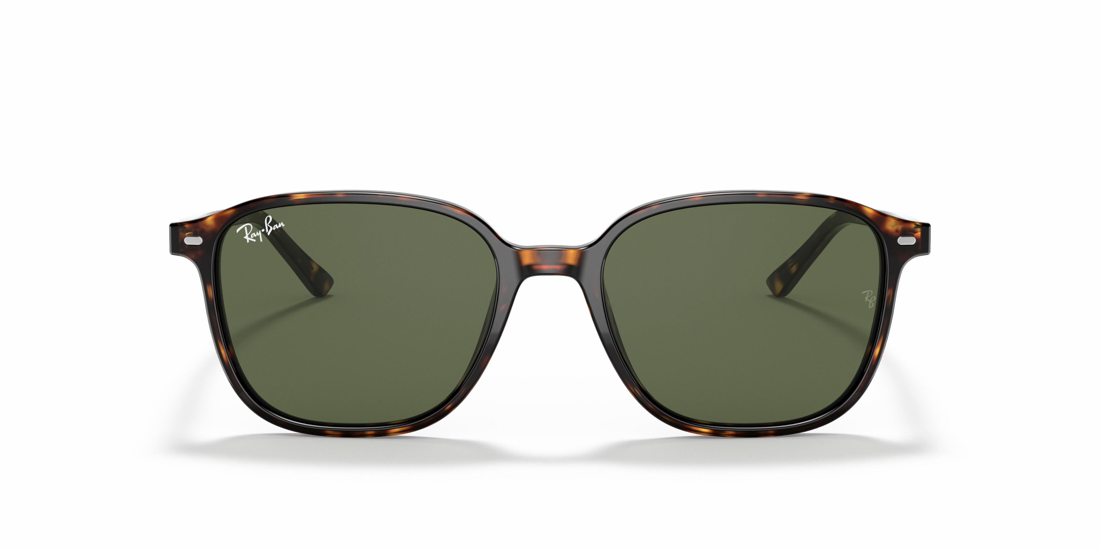 Front Ray-Ban Leonard RB 2193 Sunglasses Green / Havana