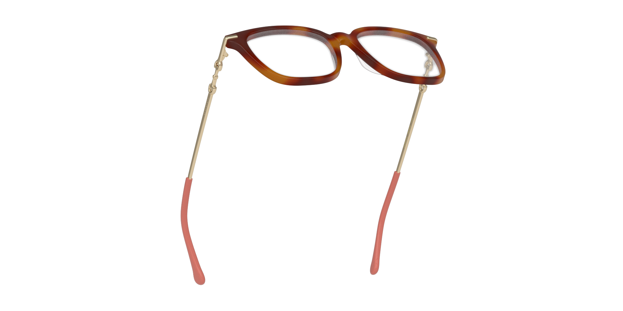 Bottom_Up Gucci GG 0968O (002) Glasses Transparent / Tortoise Shell