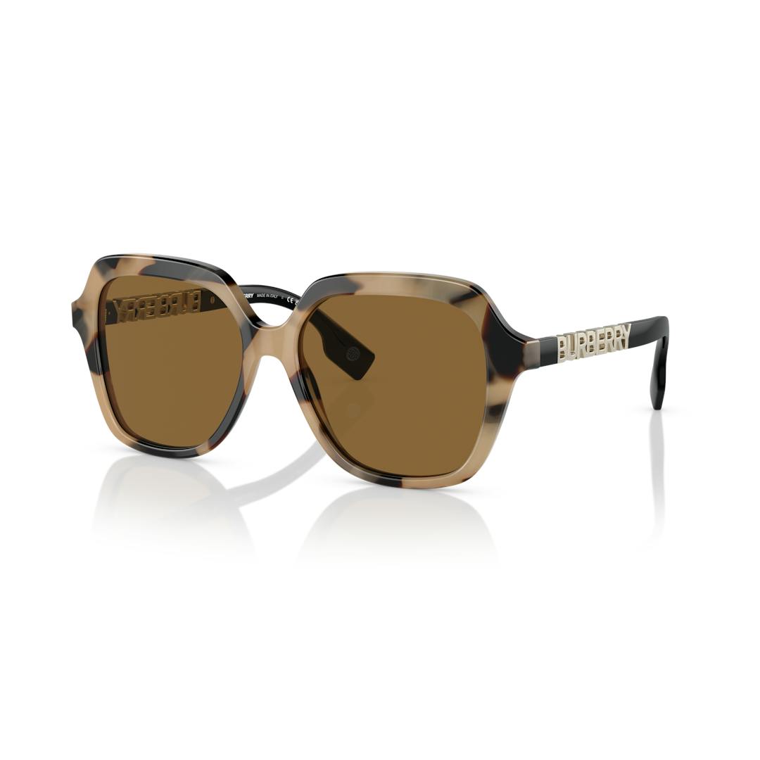 Burberry BE4389 Lunettes de Soleil Femme - Carrée Marron