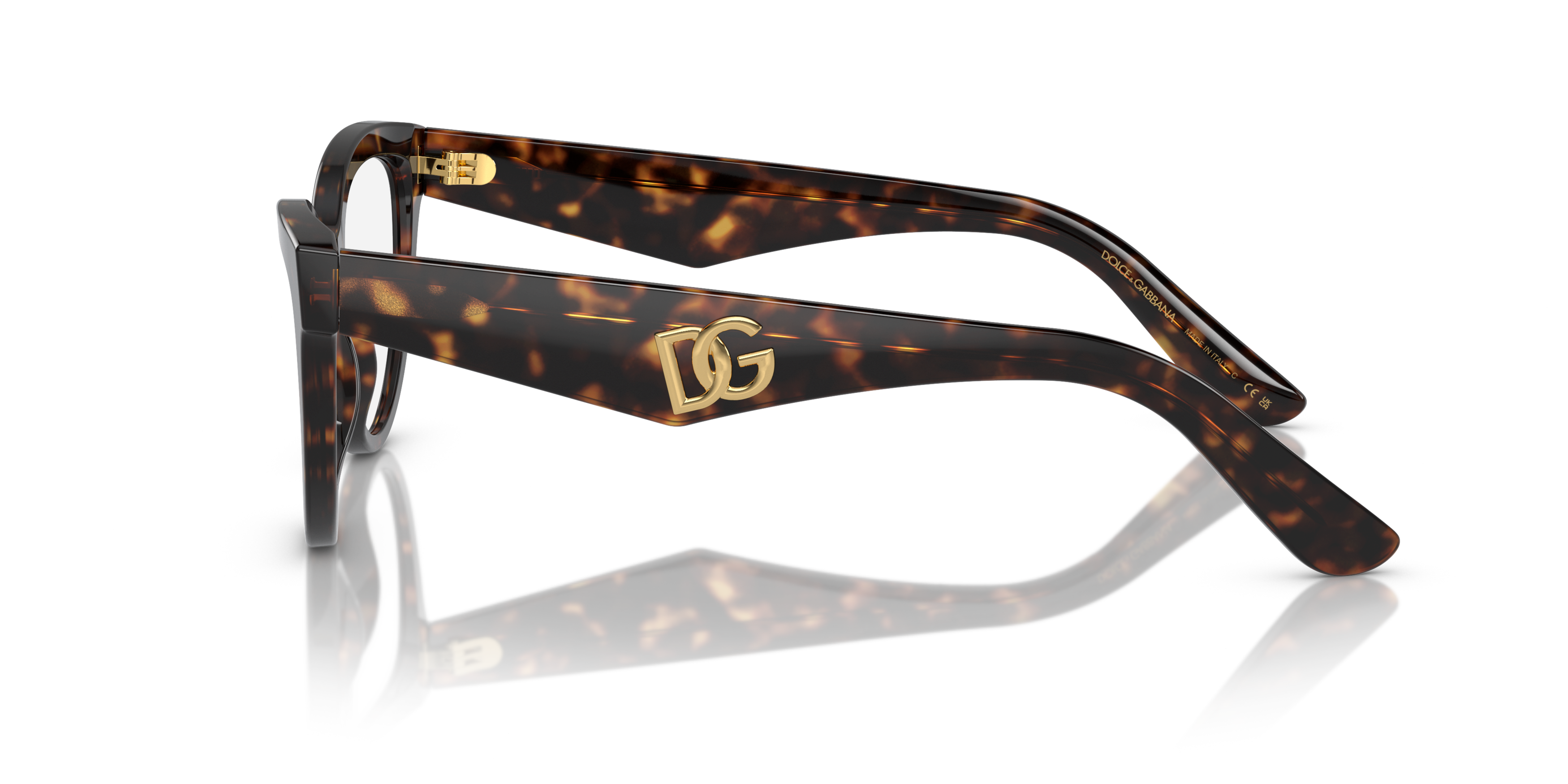 Angle_Left02 Dolce & Gabbana DG 3372 Glasses Transparent / Havana