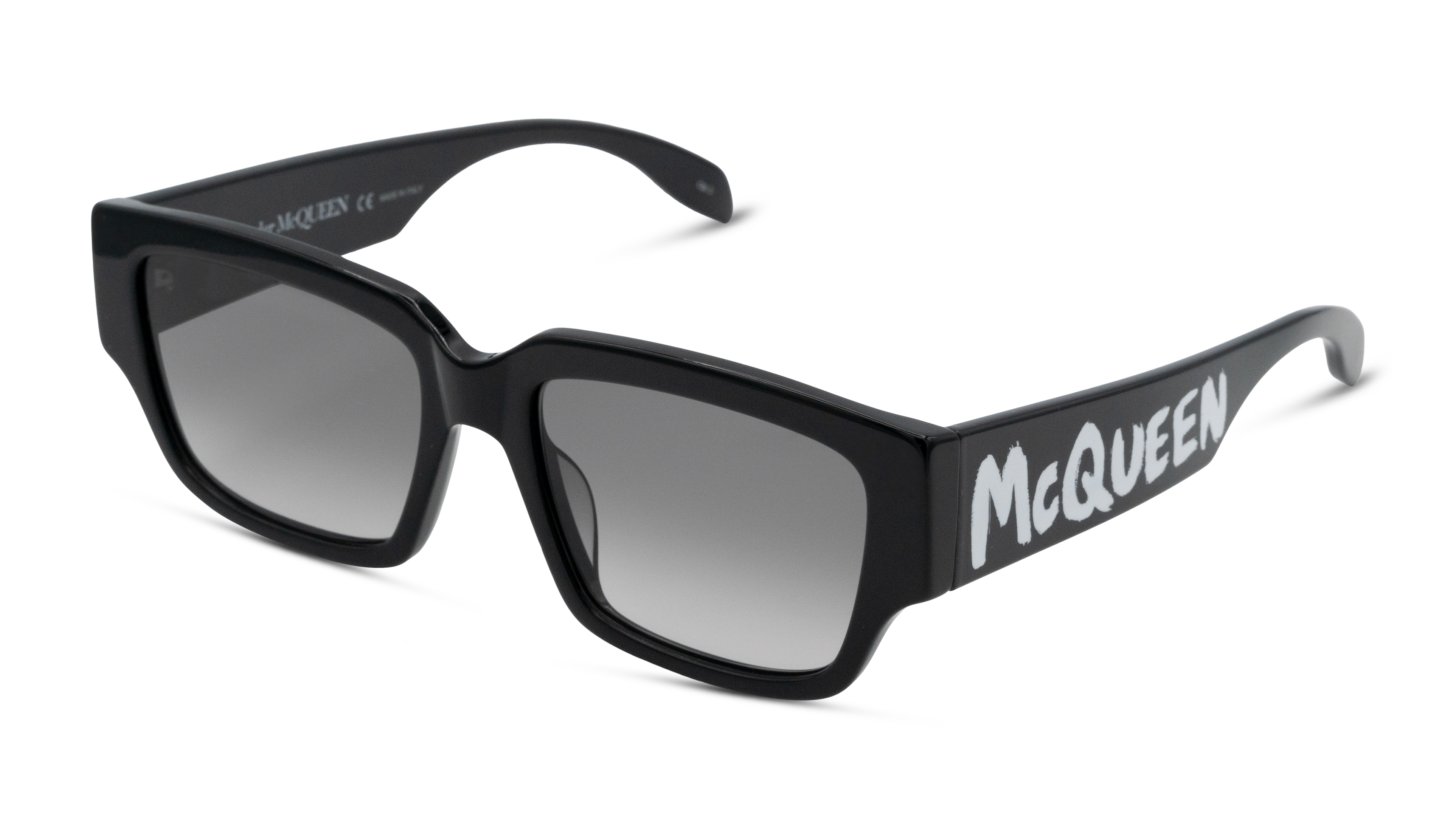 Angle_Left01 Alexander McQueen AM 0329S (001) Sunglasses Grey / Black