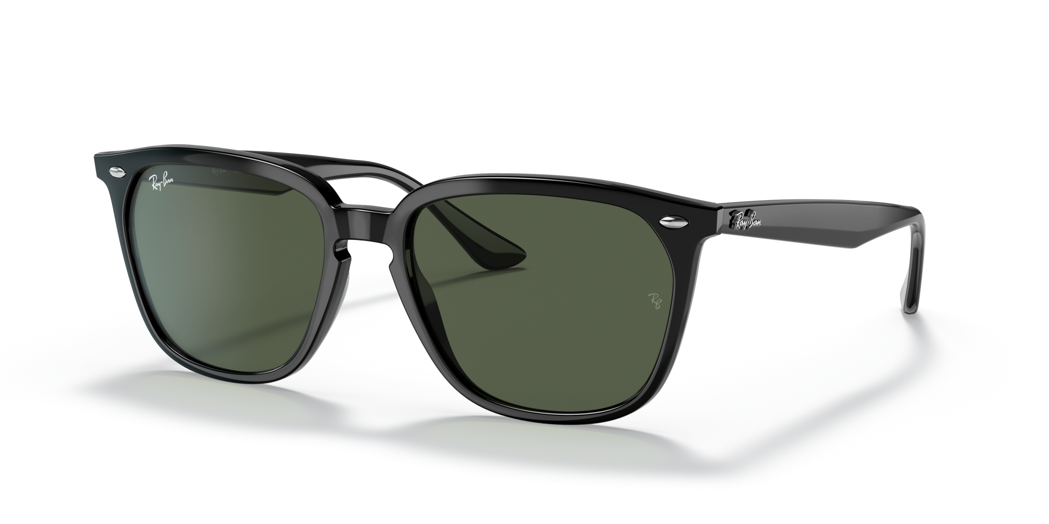 Angle_Left01 Ray-Ban RB 4362 Sunglasses Green / Black