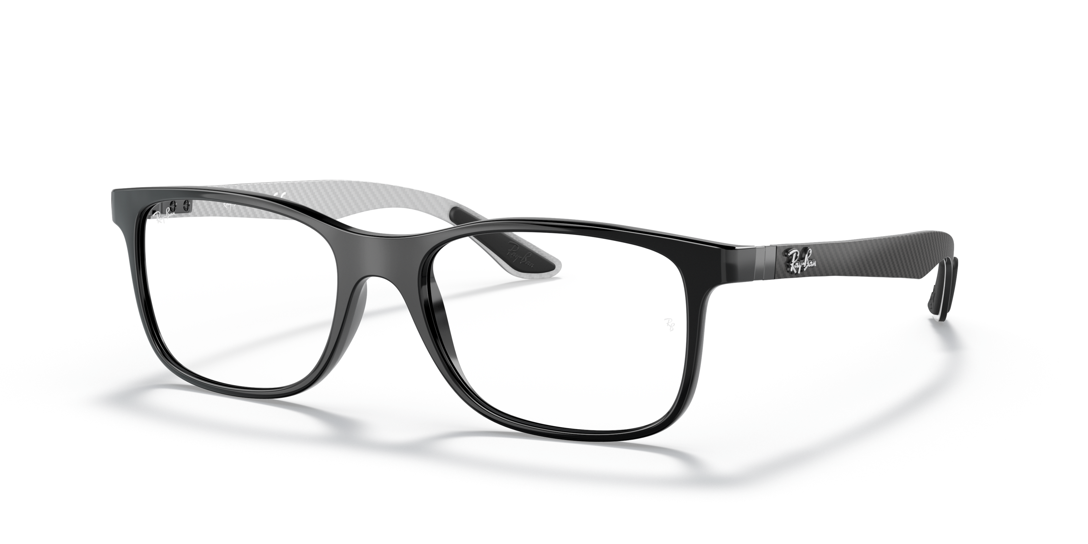 Angle_Left01 Ray-Ban RX 8903 Glasses Transparent / Black