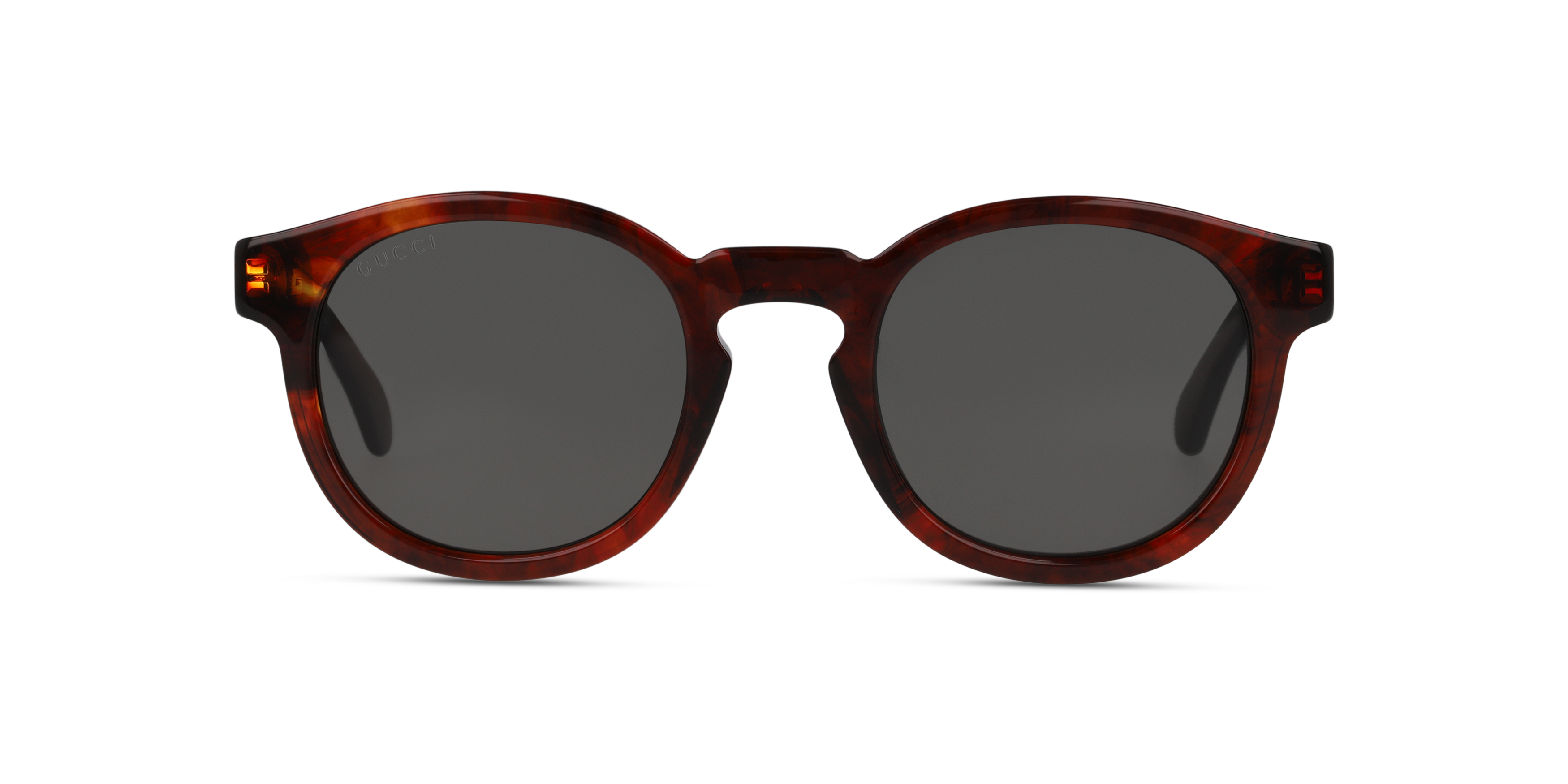 Front Gucci GG 0825S (005) Sunglasses Grey / Havana