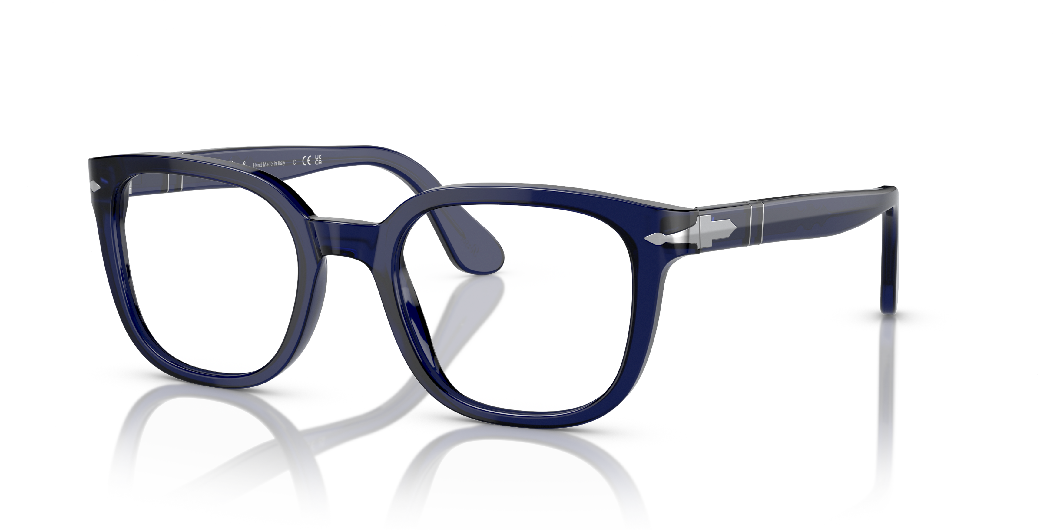 Angle_Left01 Persol PO 3263V (181) Glasses Transparent / Blue