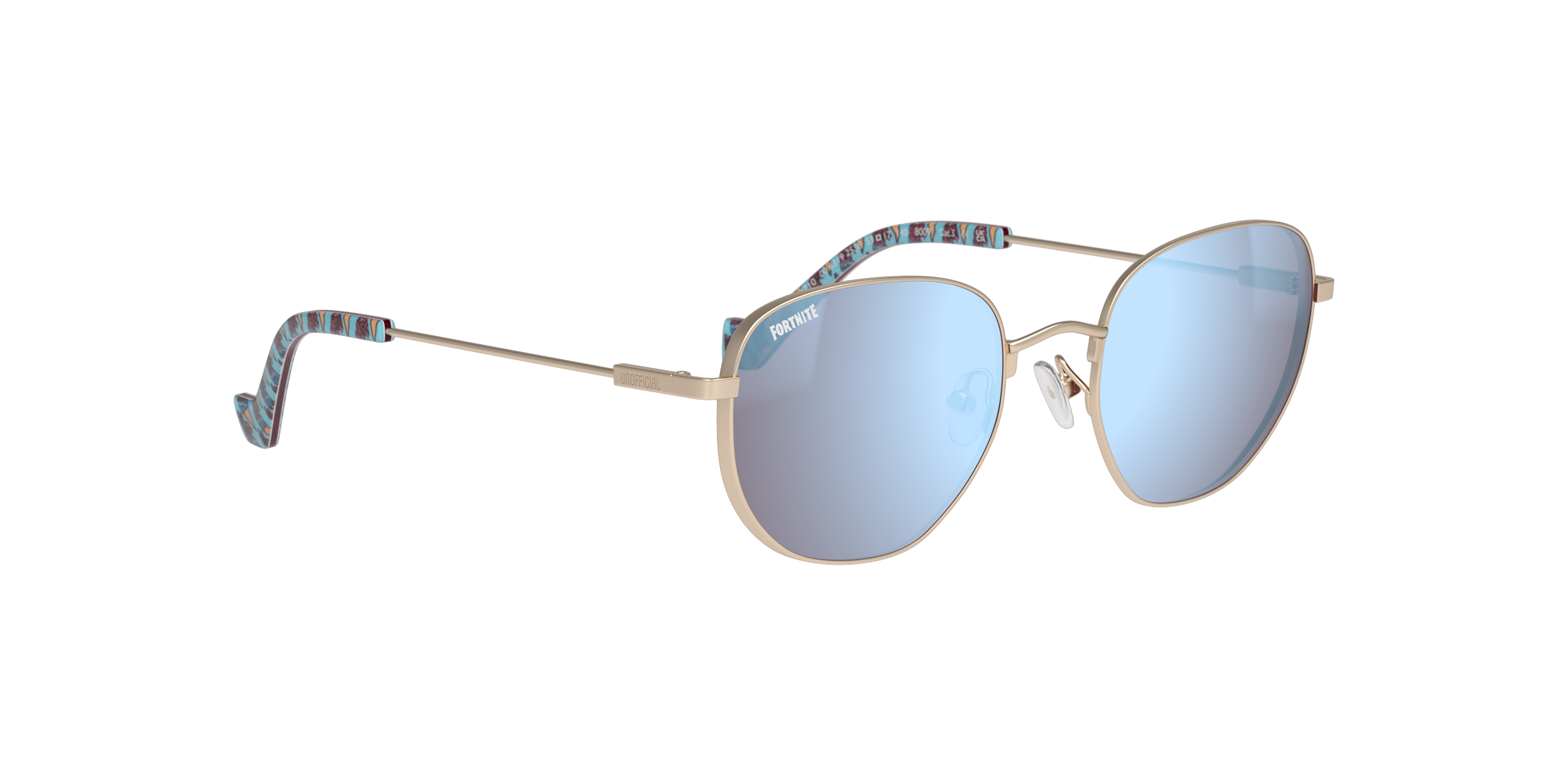 Angle_Right01 Fortnite with Unofficial UNSU0155 Sunglasses Grey / Gold