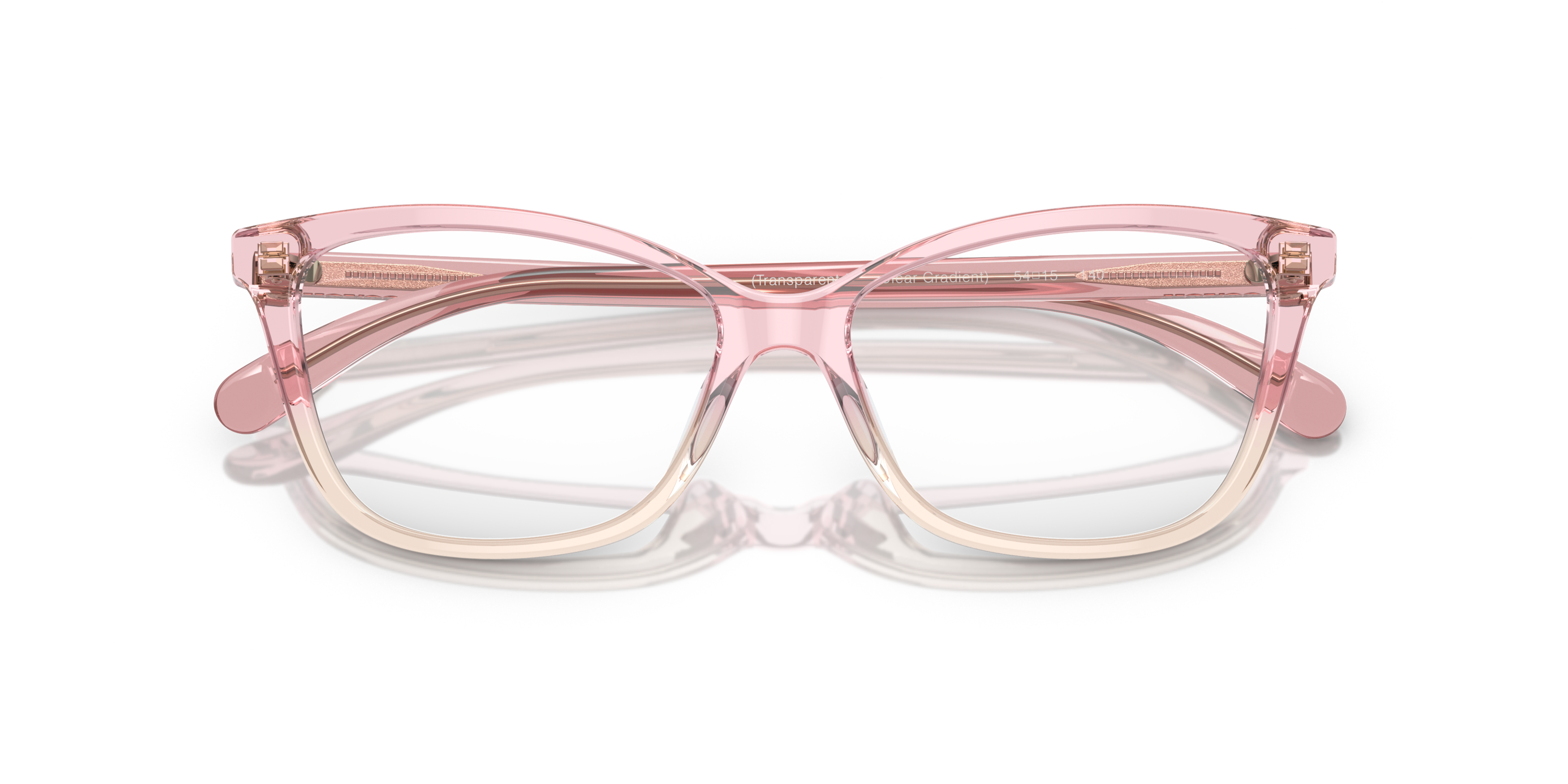 Folded Coach HC 6206U Glasses Transparent / Transparent, Pink