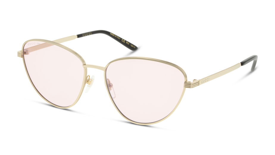 Angle_Left01 Gucci Blue & Beyond GG 0803S Sunglasses Pink / Gold
