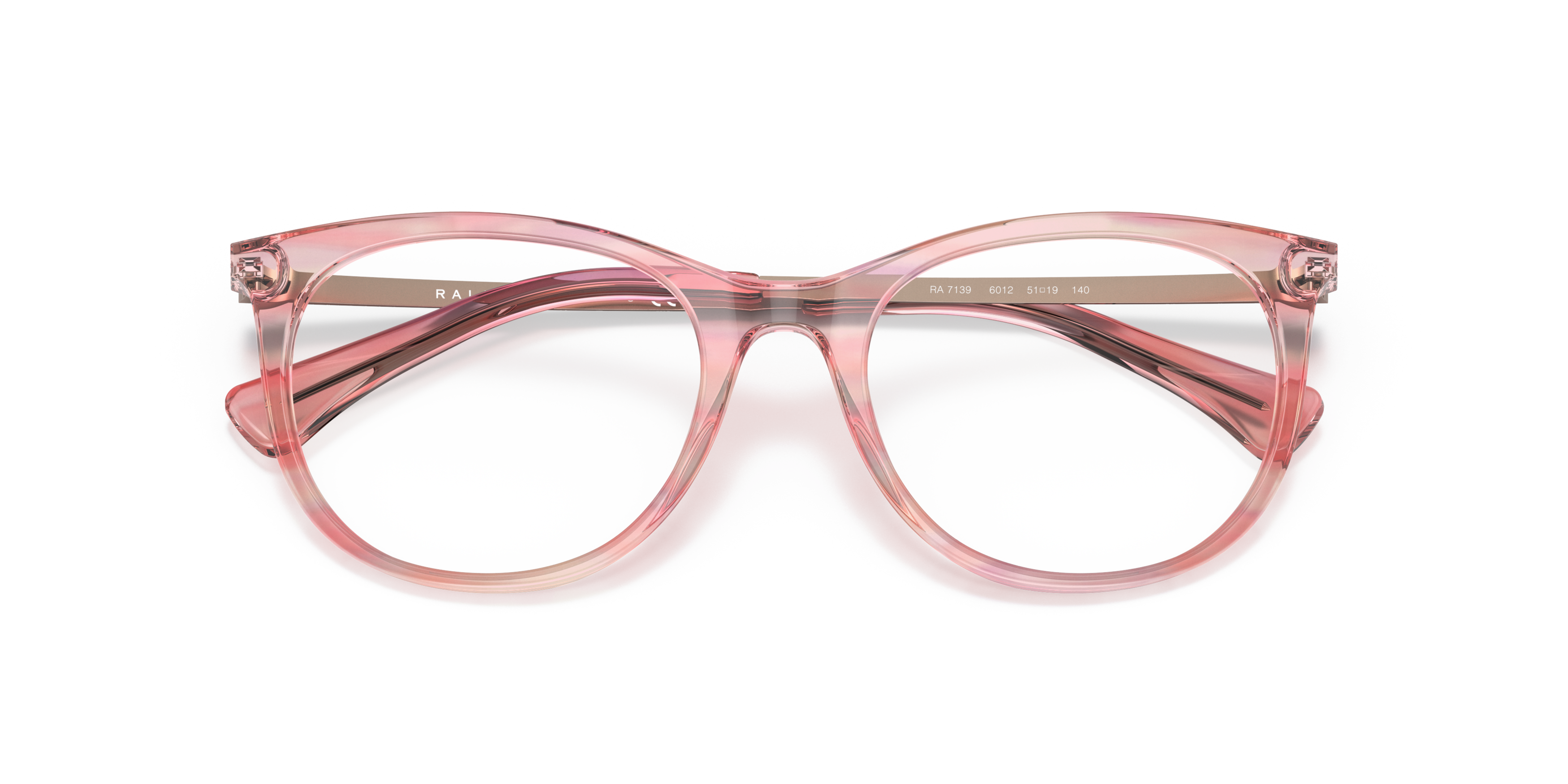 Folded Ralph by Ralph Lauren RA 7139 Glasses Transparent / Pink
