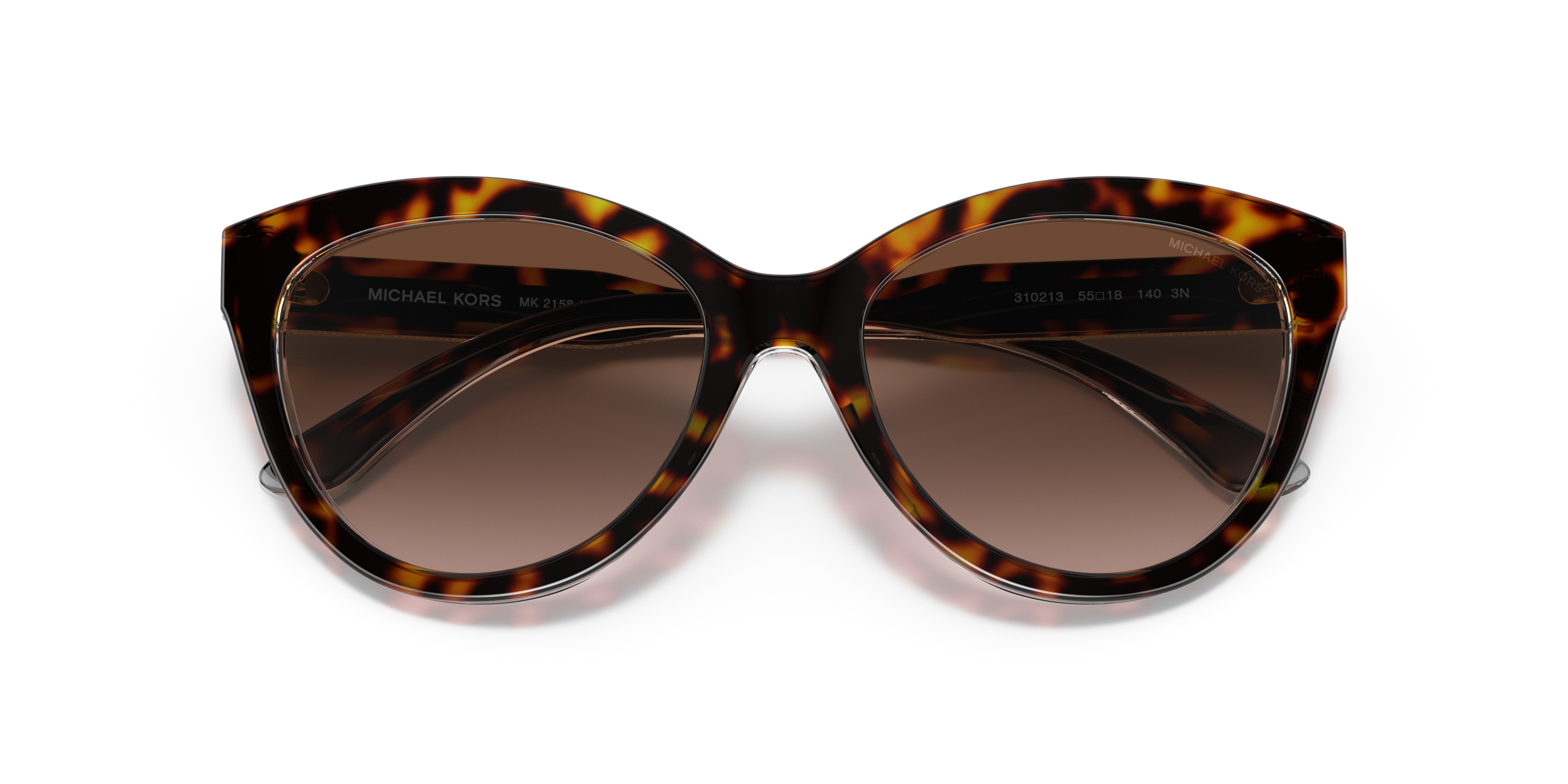Folded Michael Kors MK 2158 (310213) Sunglasses Brown / Havana