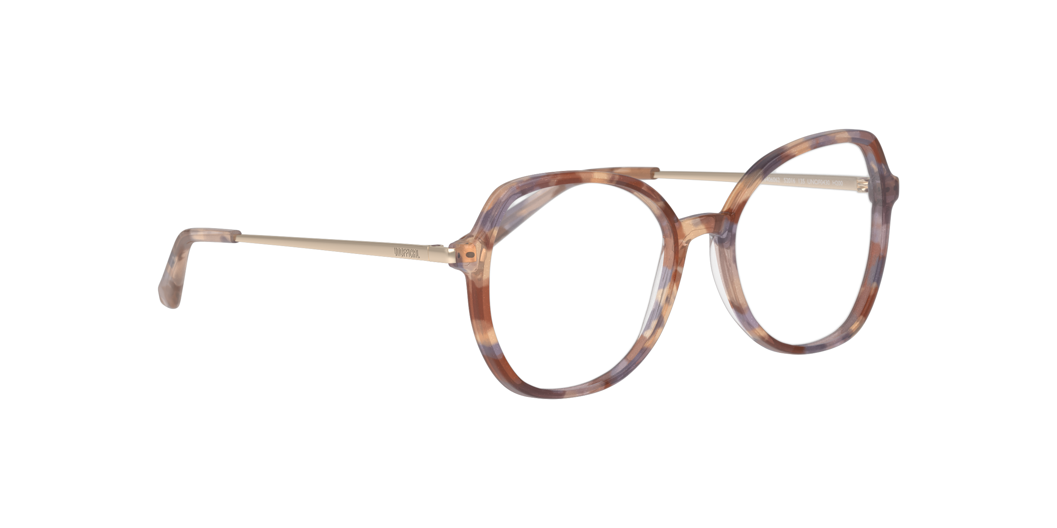 Angle_Right01 Unofficial UNOF0430 (VD00) Glasses Transparent / Brown