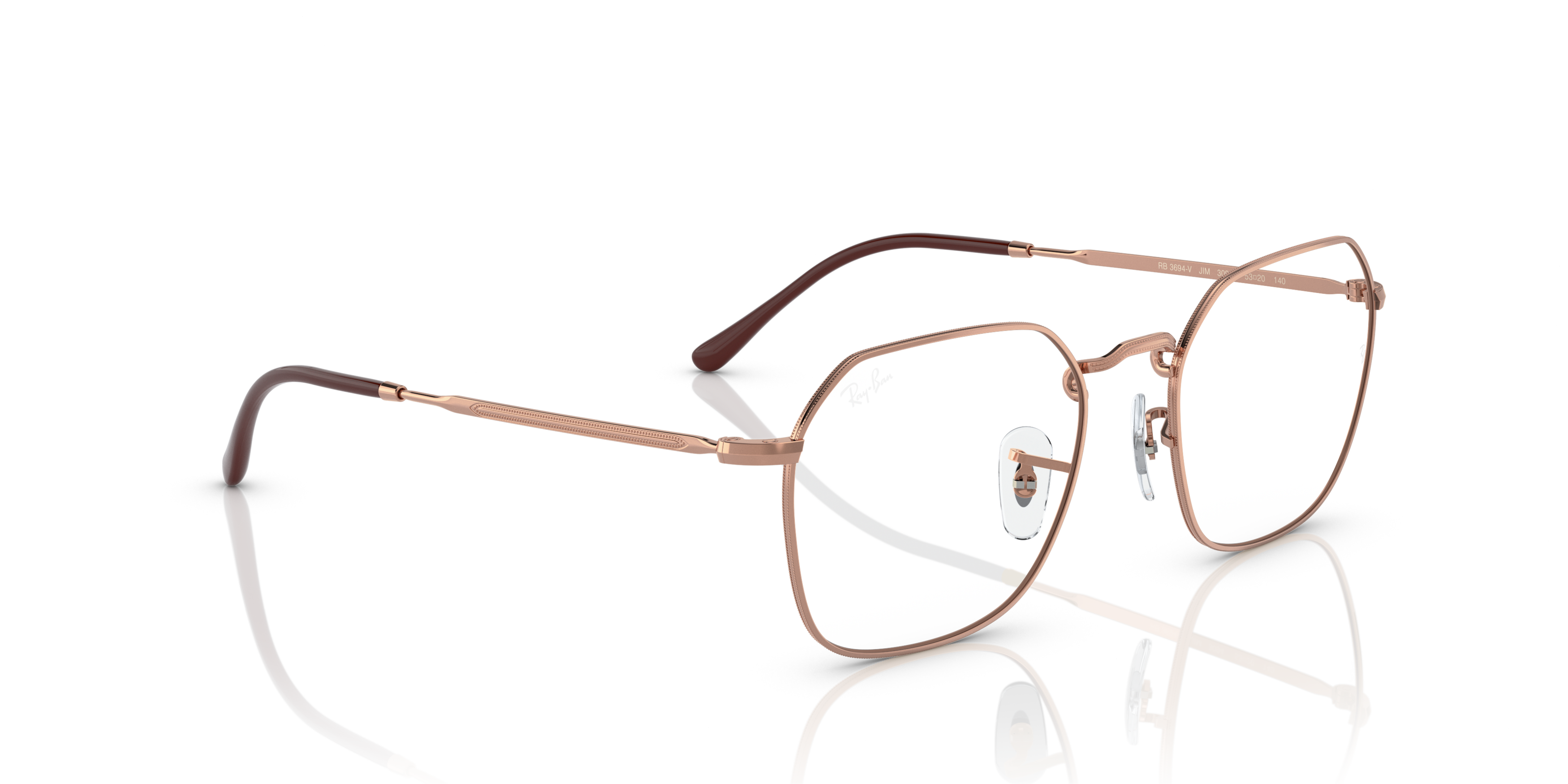 Angle_Right01 Ray-Ban 0RX3694V 3094 Roze, Goud